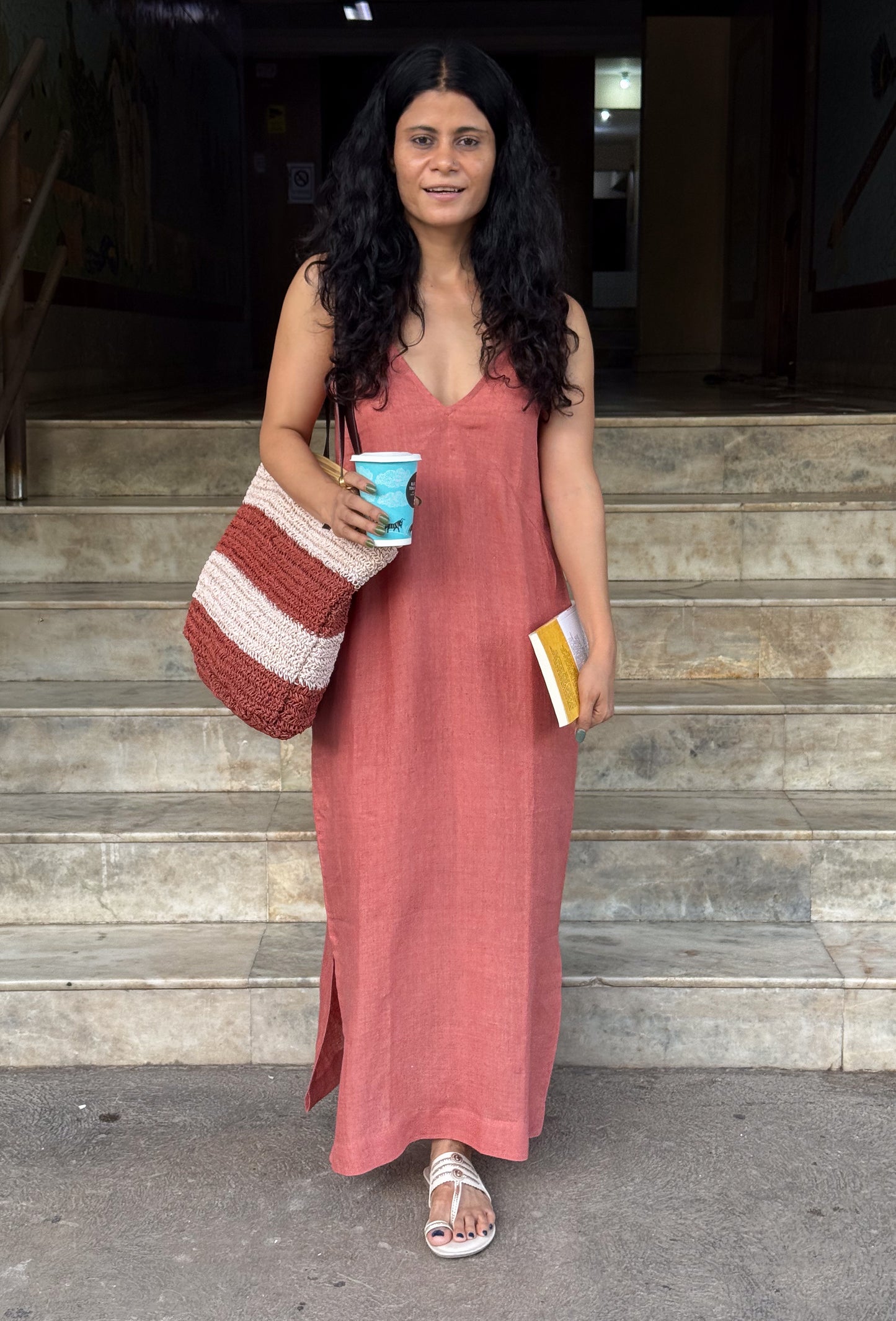 Handloom Linen By Linen Dress