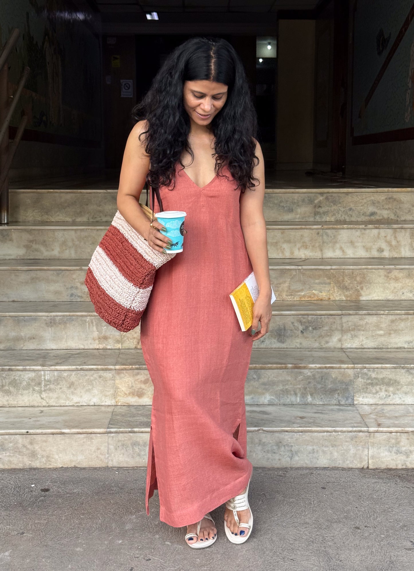 Handloom Linen By Linen Dress