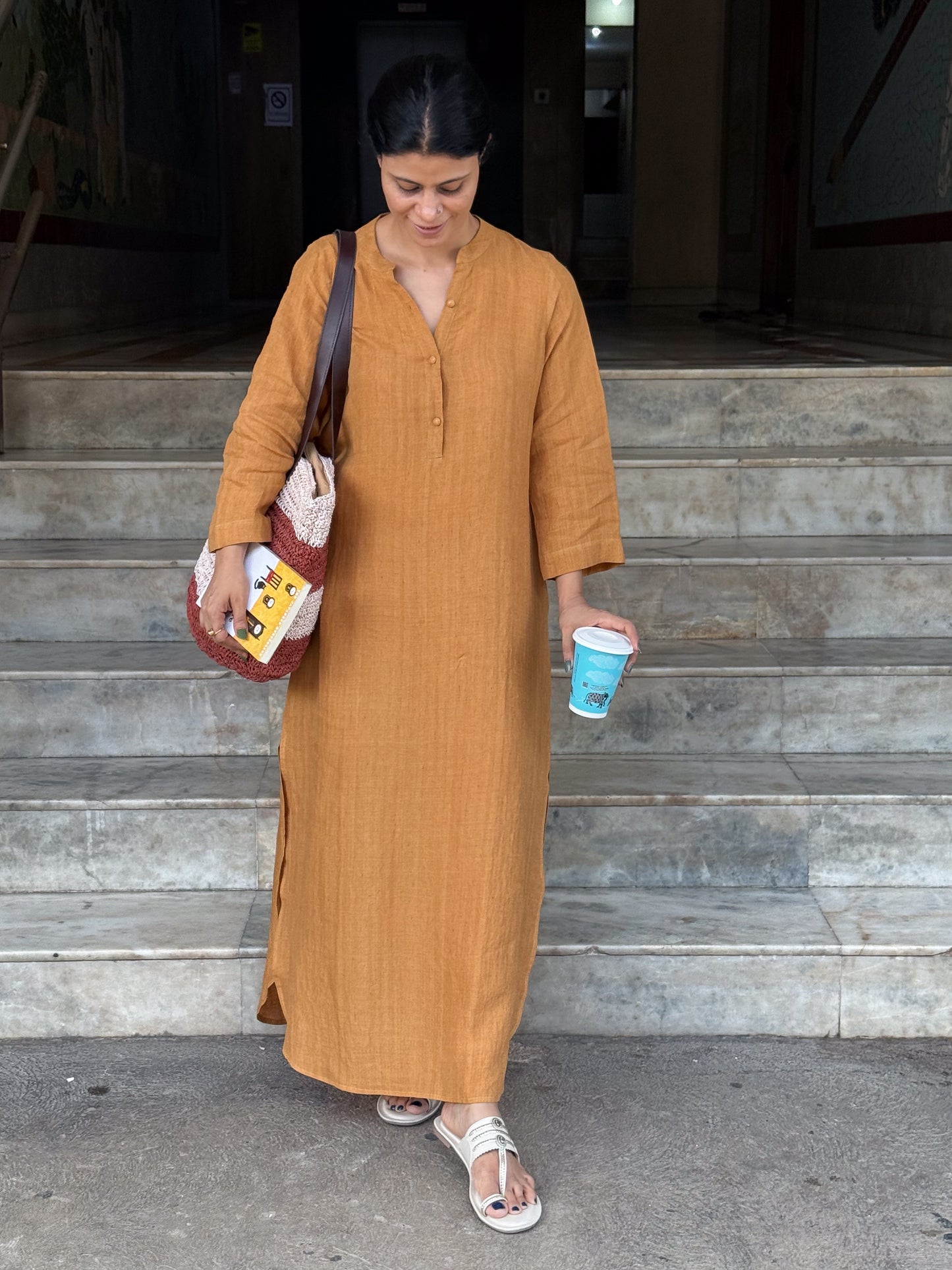 Handloom Linen By Linen Dress