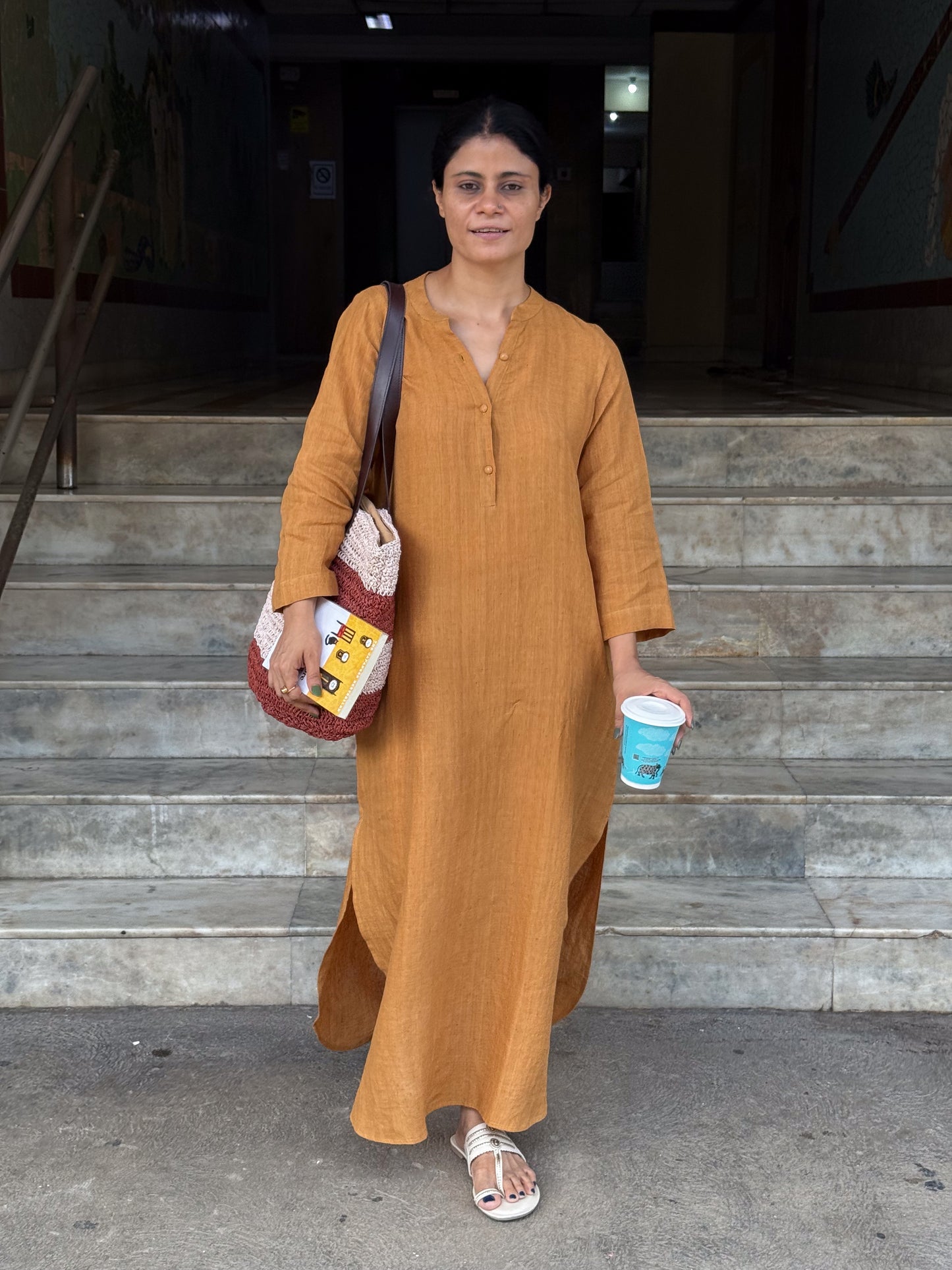 Handloom Linen By Linen Dress