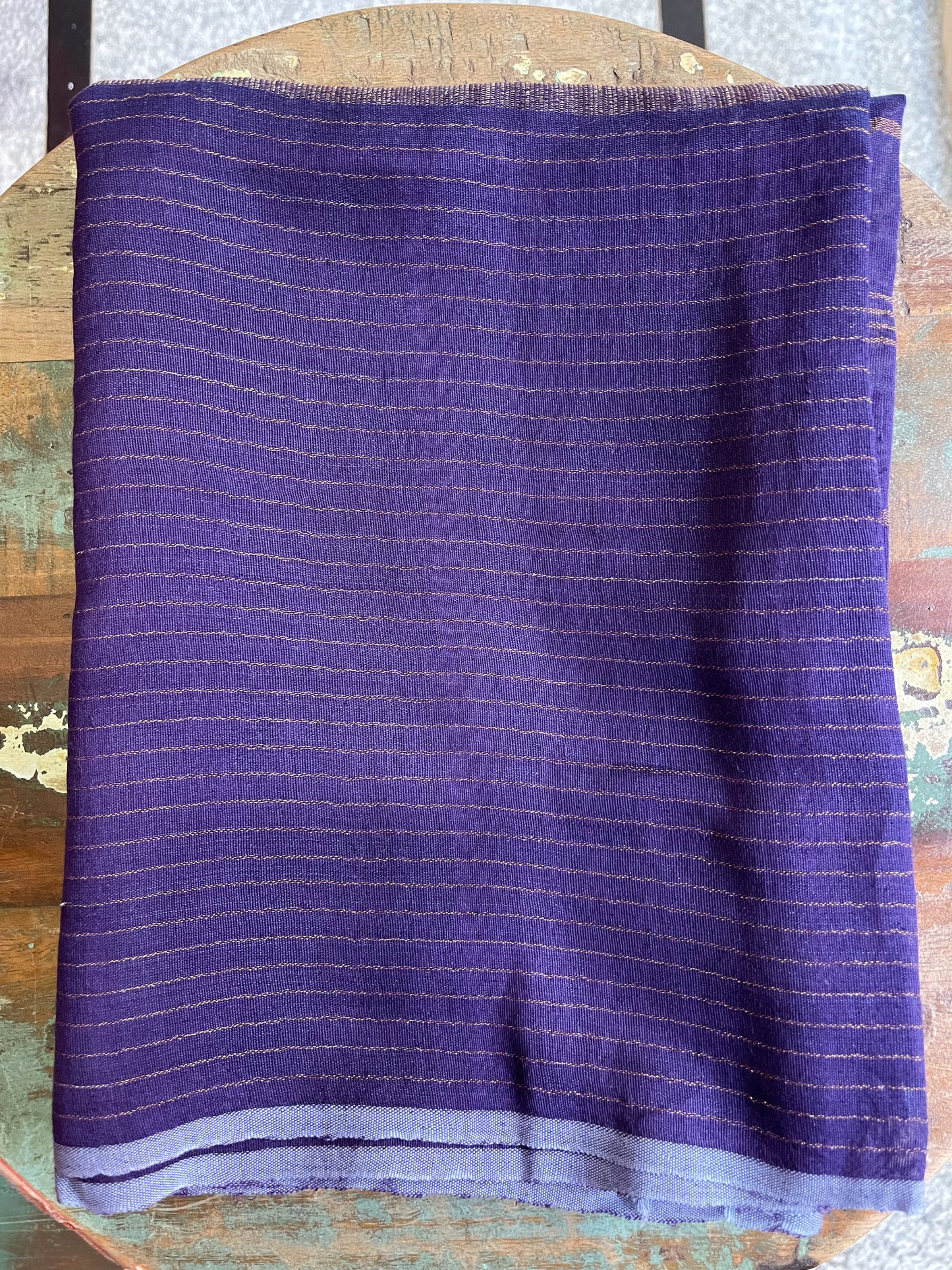 Handloom Linen Zari Silk Saree