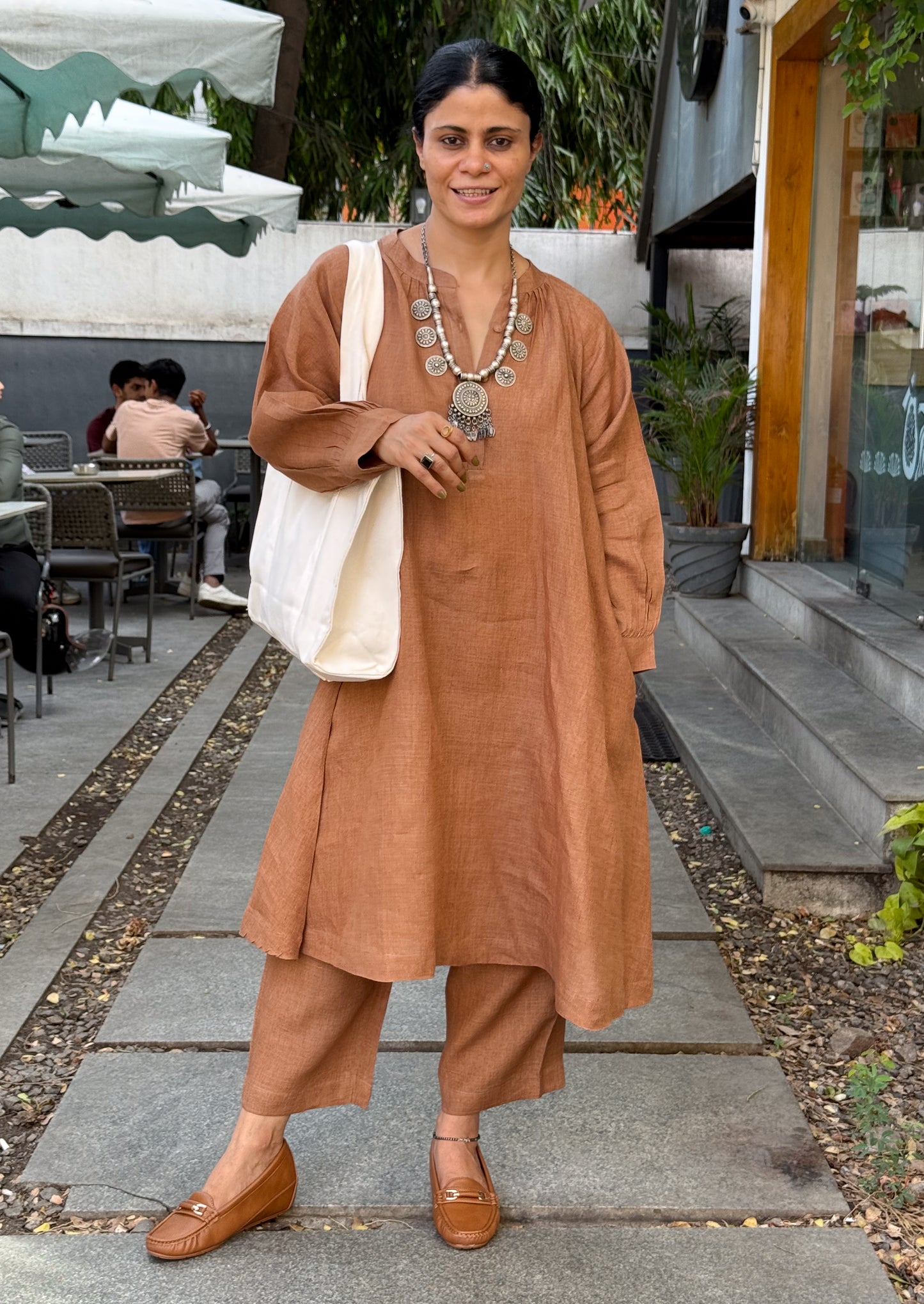 Handloom Linen By Linen Co-ord Set.