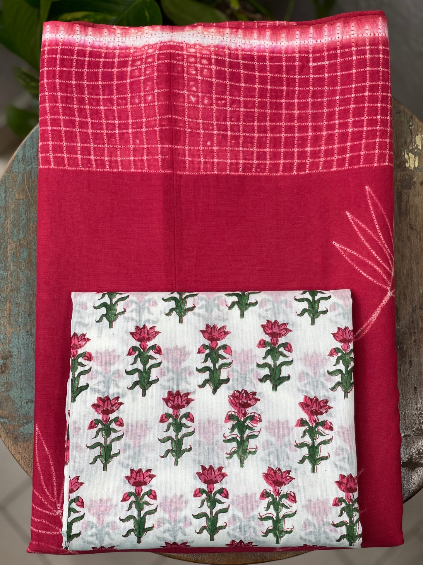 Mull Cotton Sarees in handmade shibori