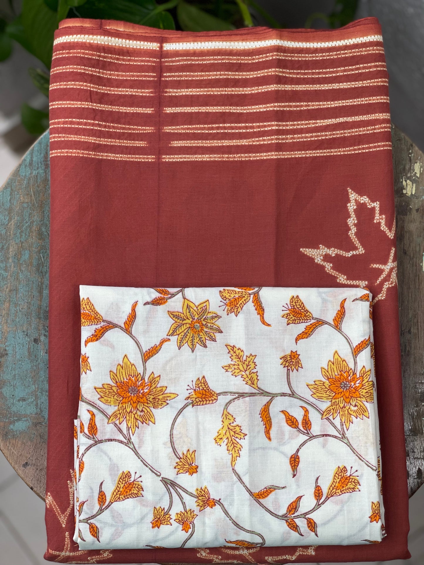 Mull Cotton Sarees in handmade shibori