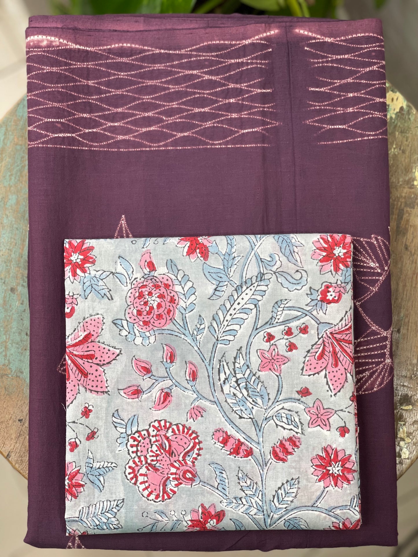 Mull Cotton Sarees in handmade shibori