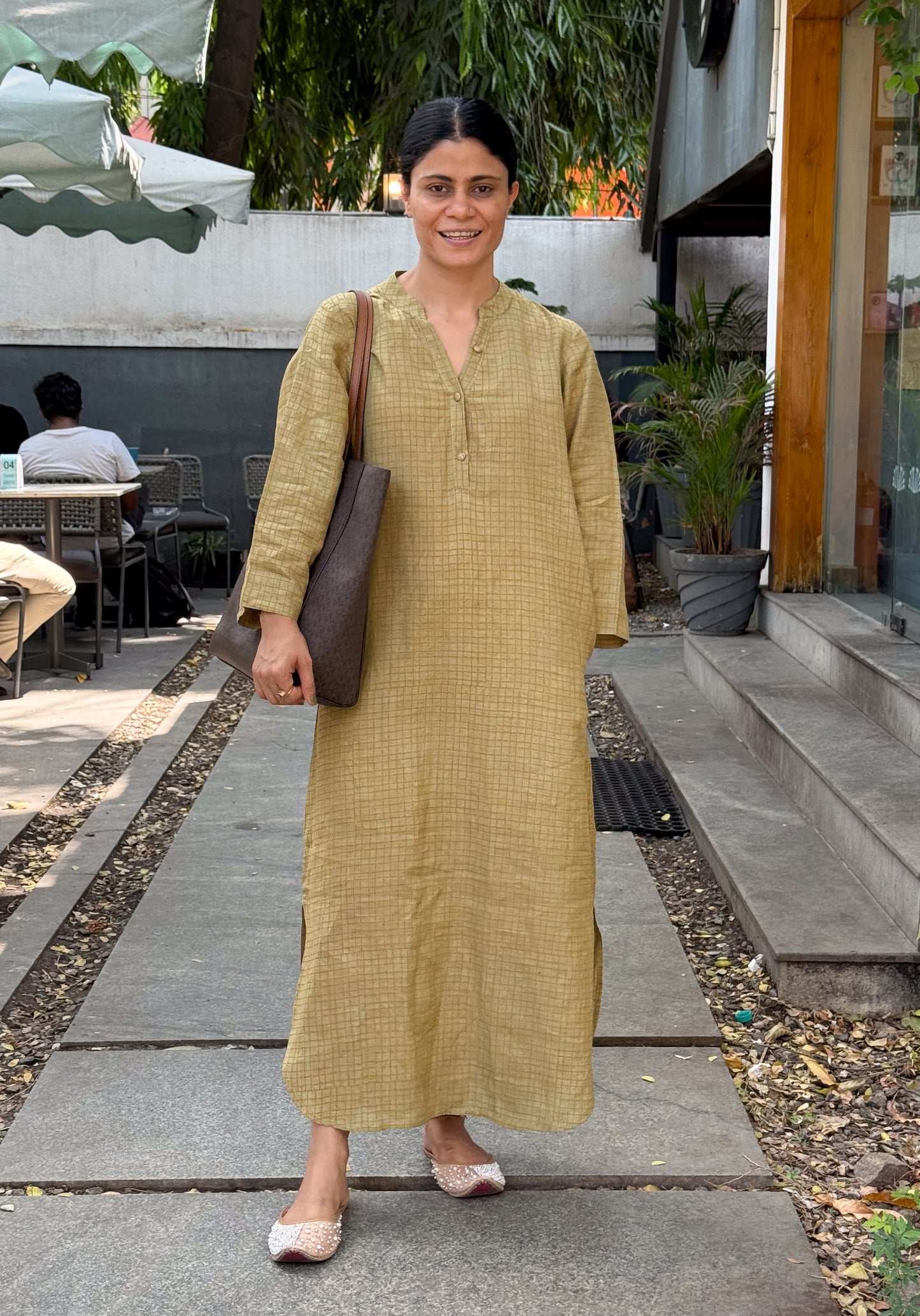 Handloom Linen By Linen Handblock Printed Dress