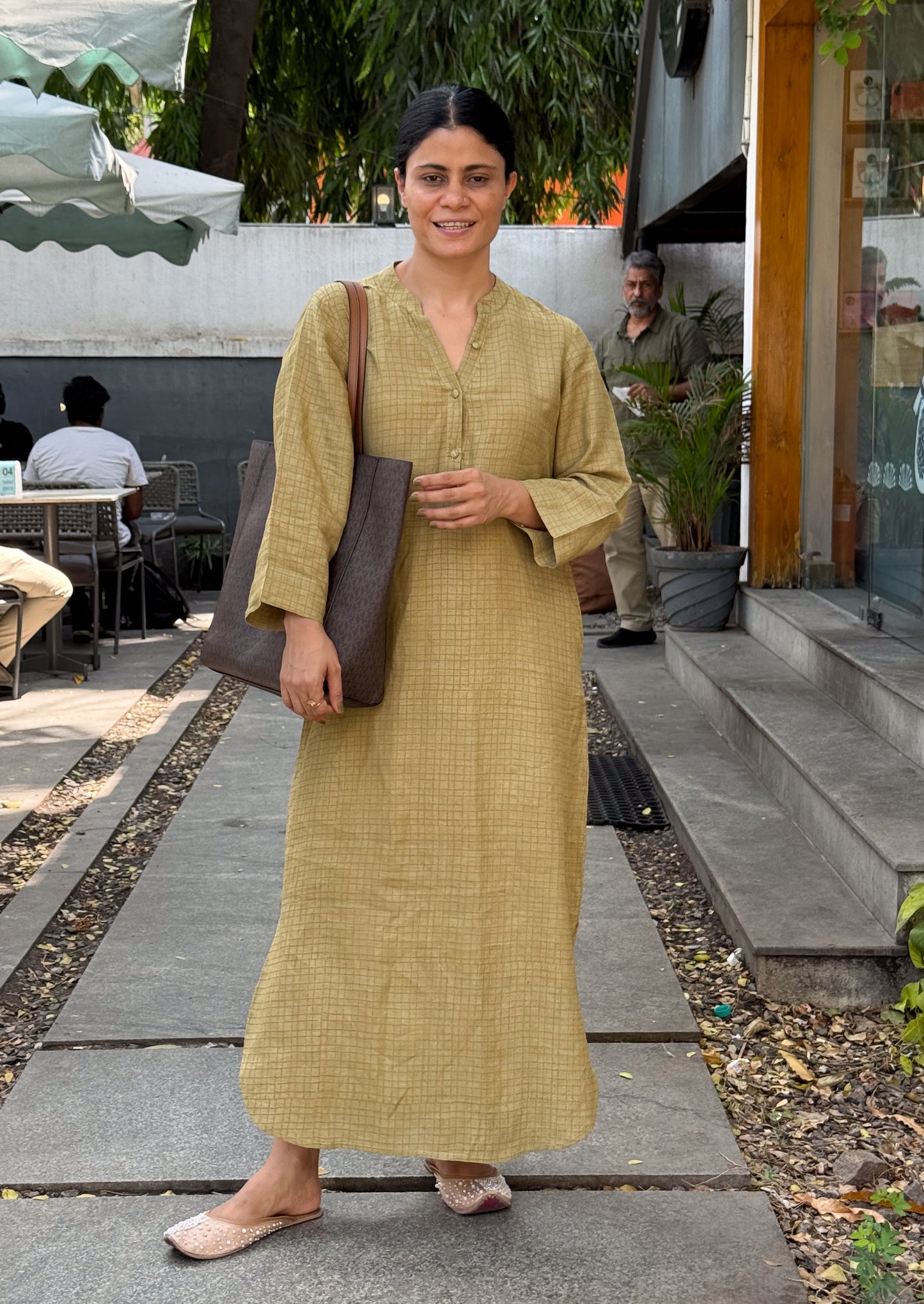 Handloom Linen By Linen Handblock Printed Dress