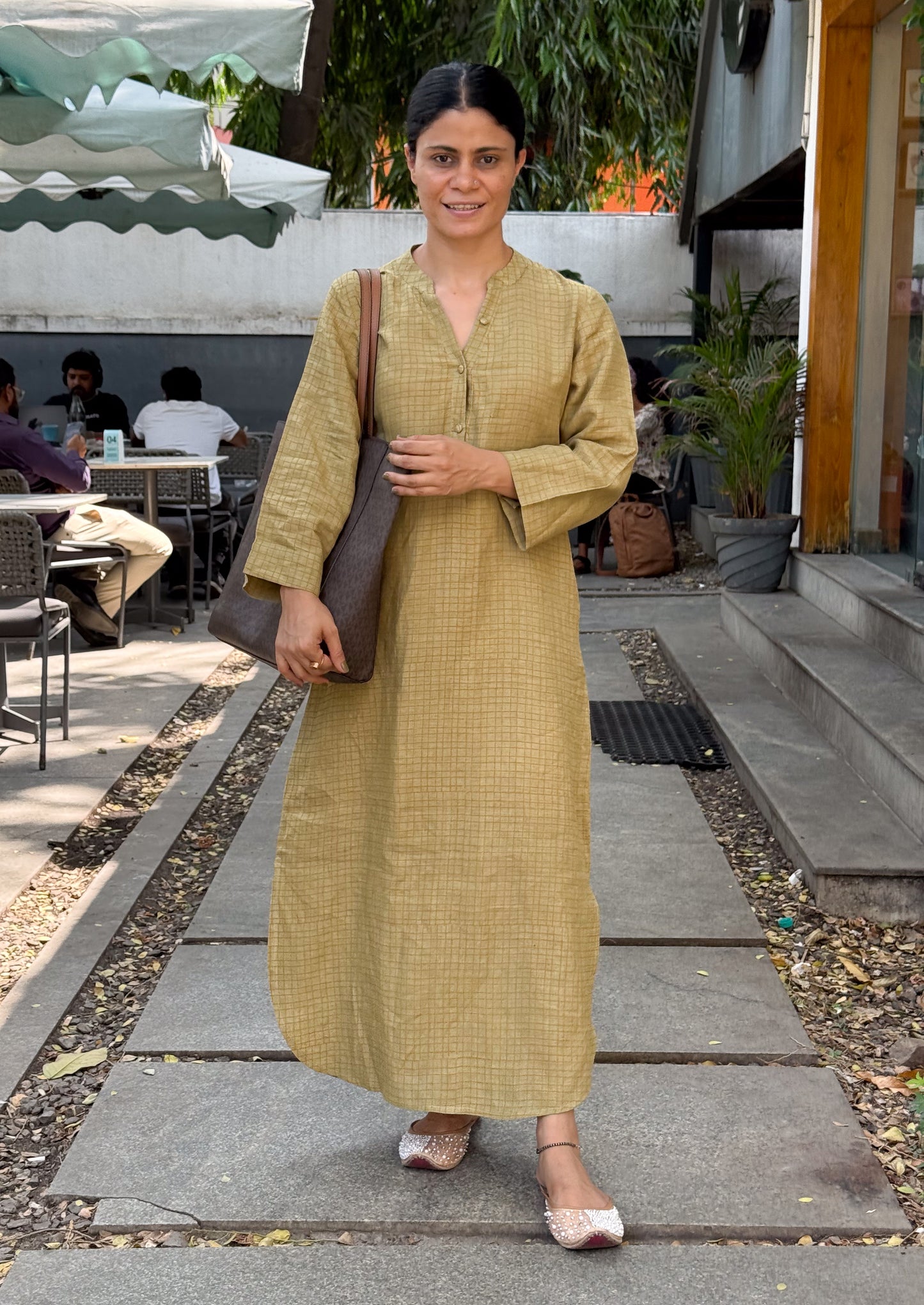 Handloom Linen By Linen Handblock Printed Dress