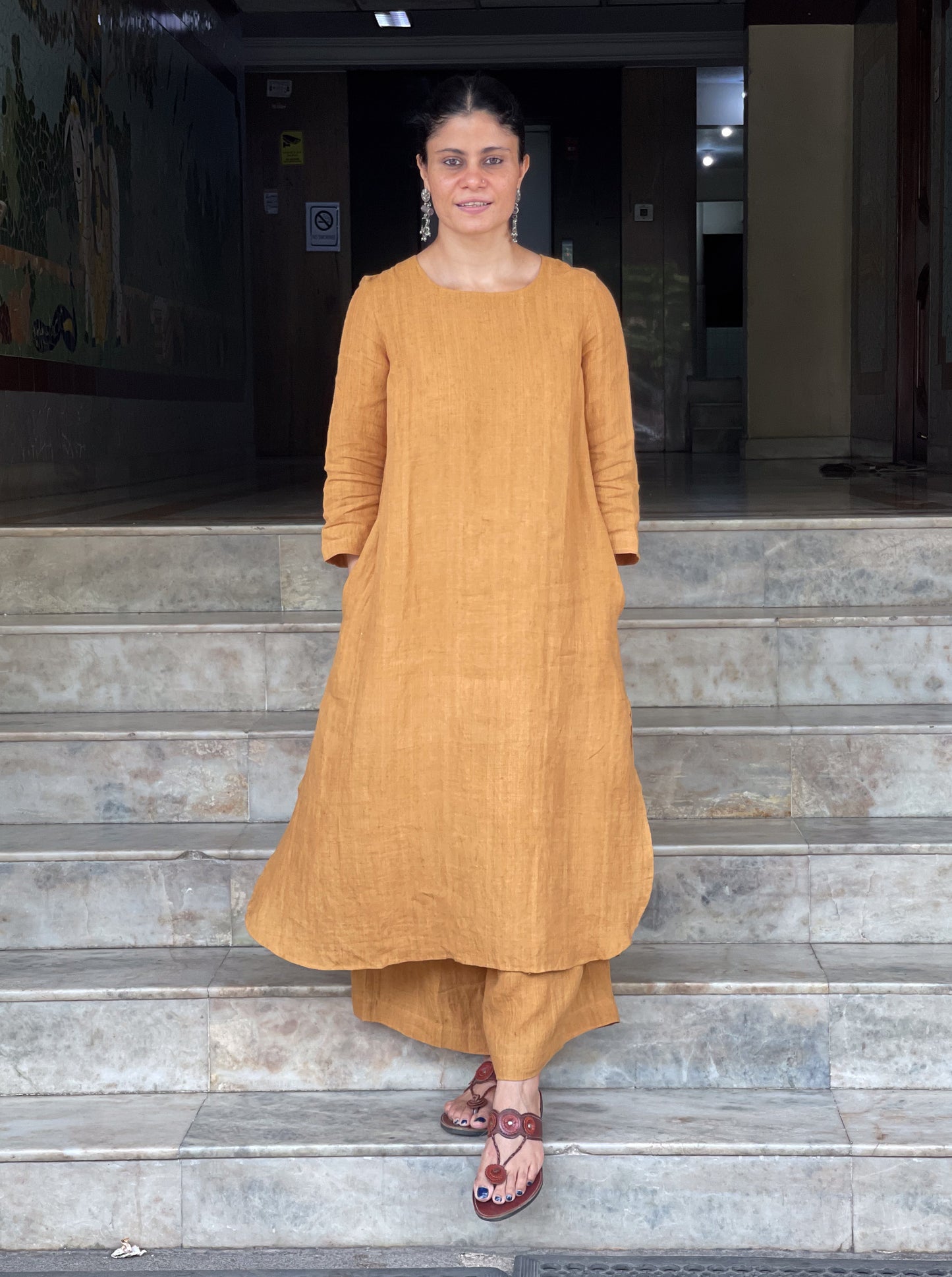 Handwoven Linen Co- ord set