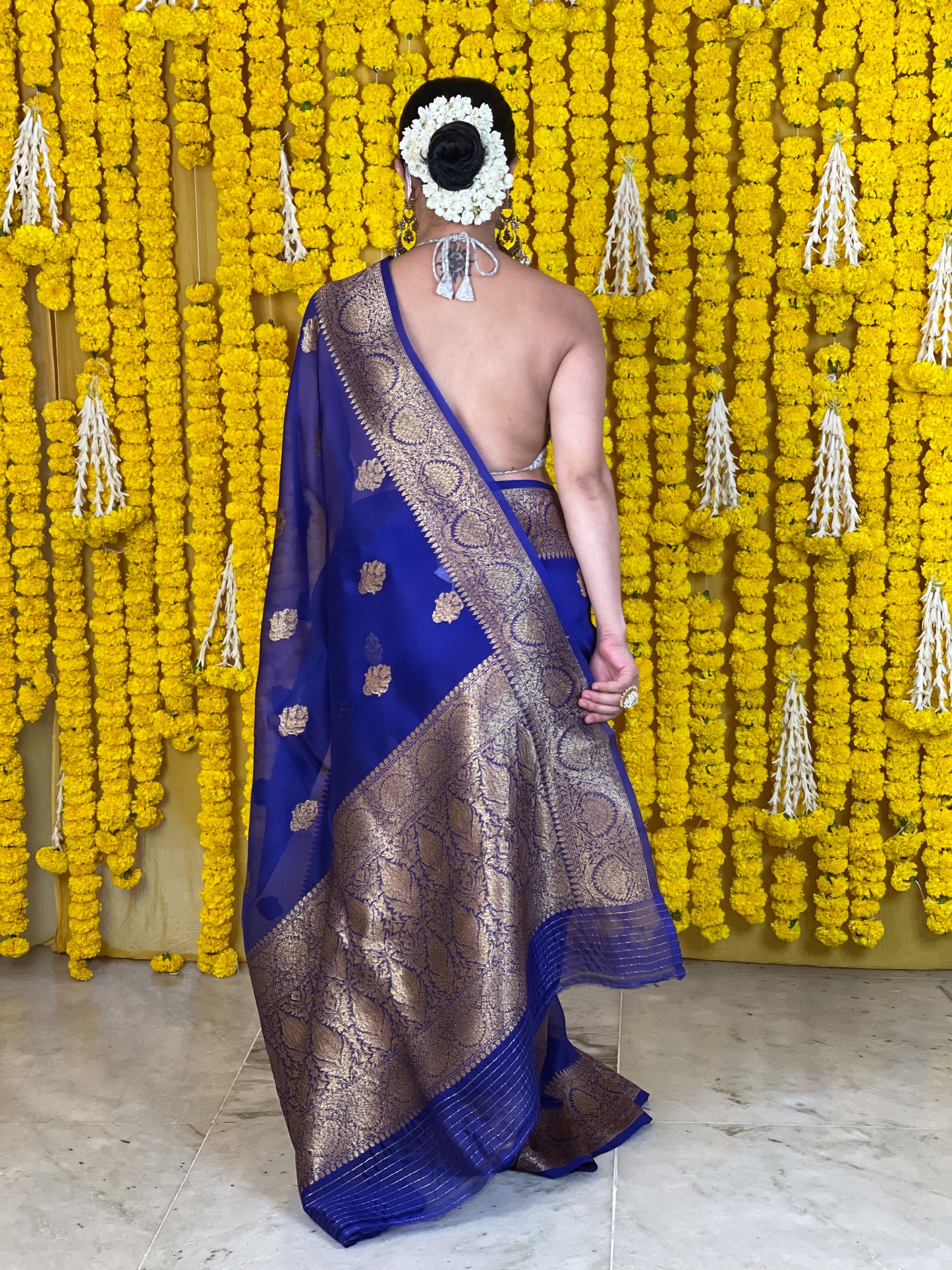 Handloom Kora Kadwa Banarasi Silk Saree
