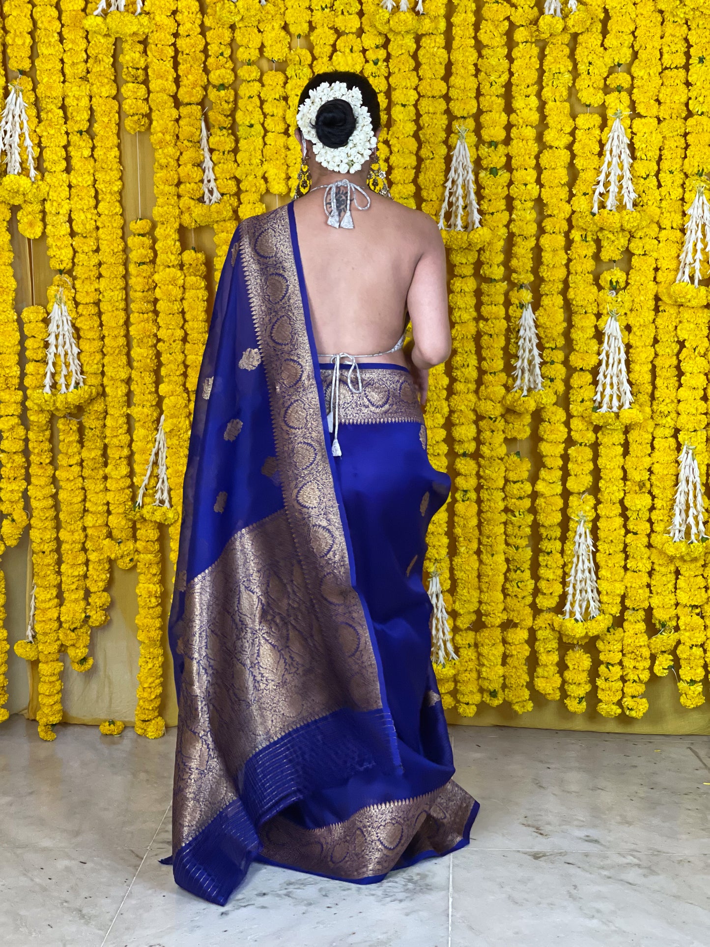 Handloom Kora Kadwa Banarasi Silk Saree