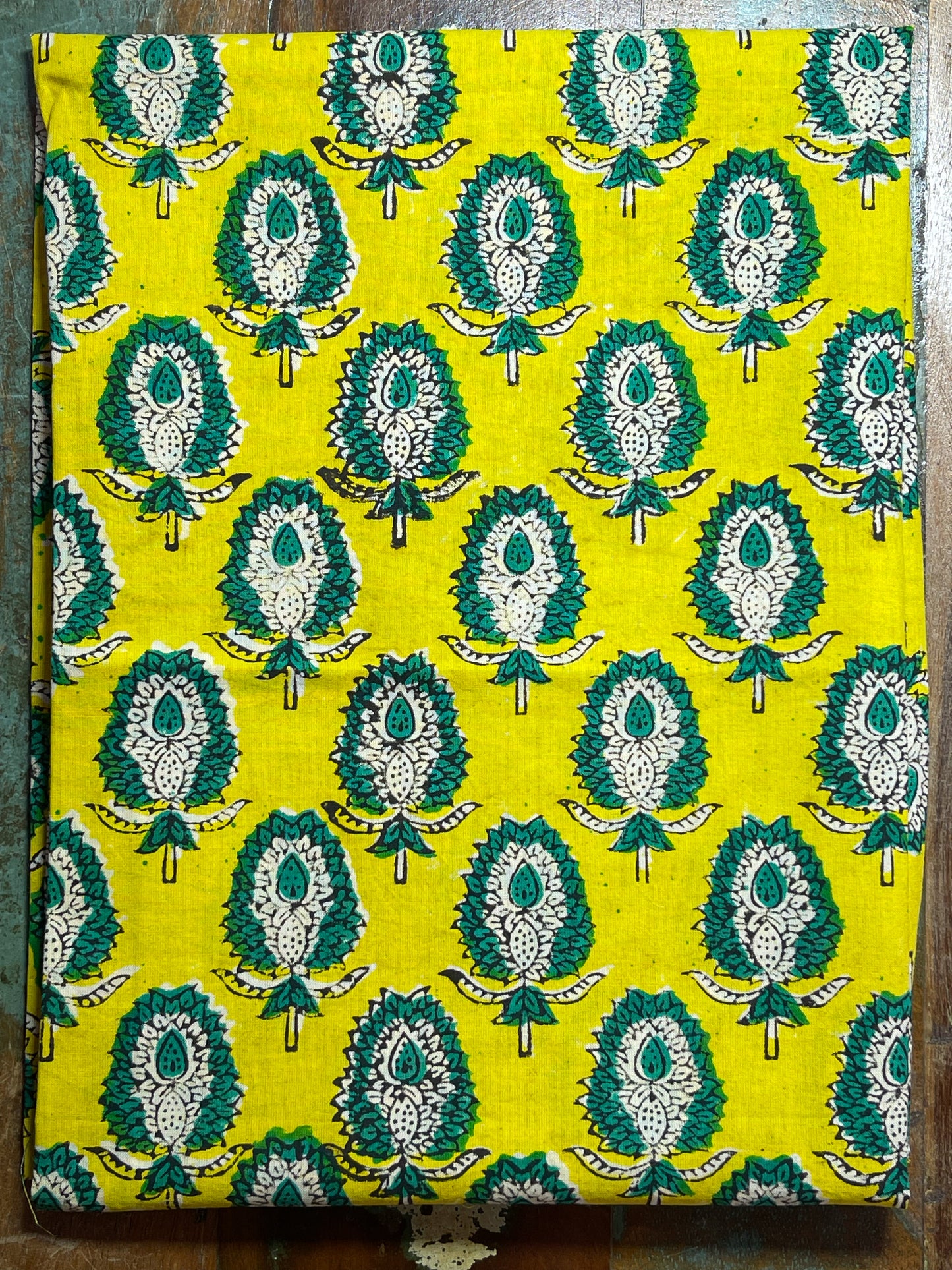 Handmade Natural Dyed Handblock Bagru / Dabu Printed Kota Doria Saree With Dabu Patch Border.