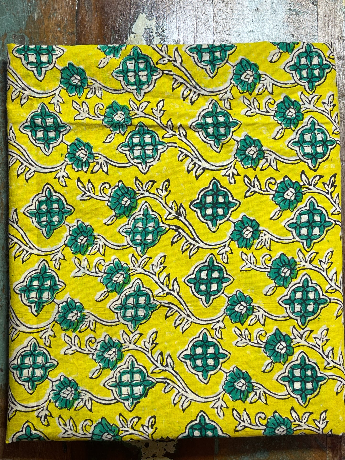 Handmade Natural Dyed Handblock Bagru / Dabu Printed Kota Doria Saree With Dabu Patch Border.