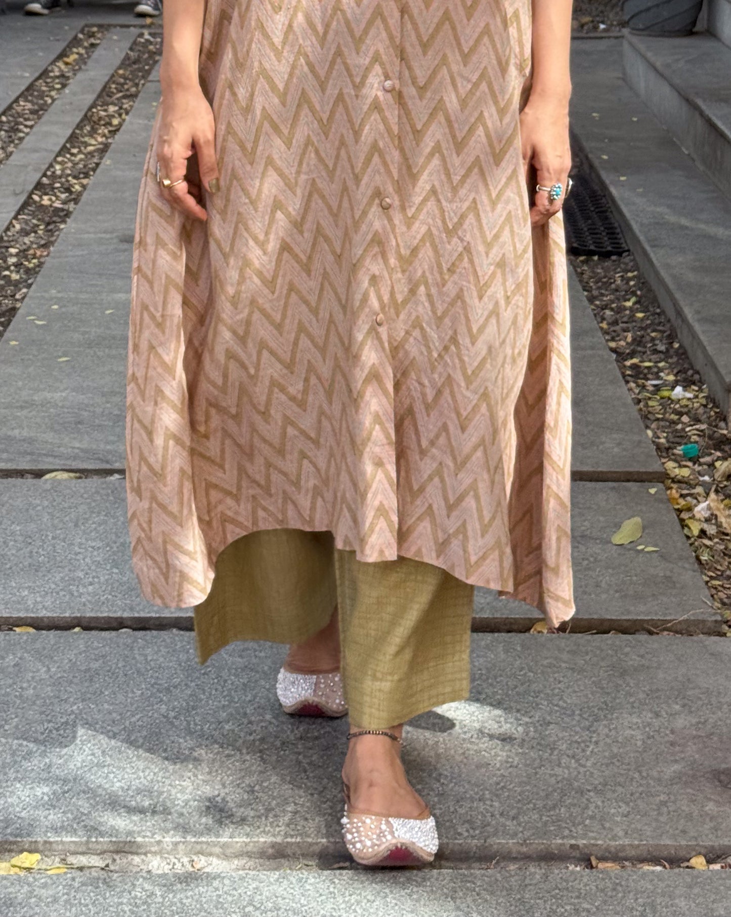 Handloom Linen By Linen Handblock Printed Pant