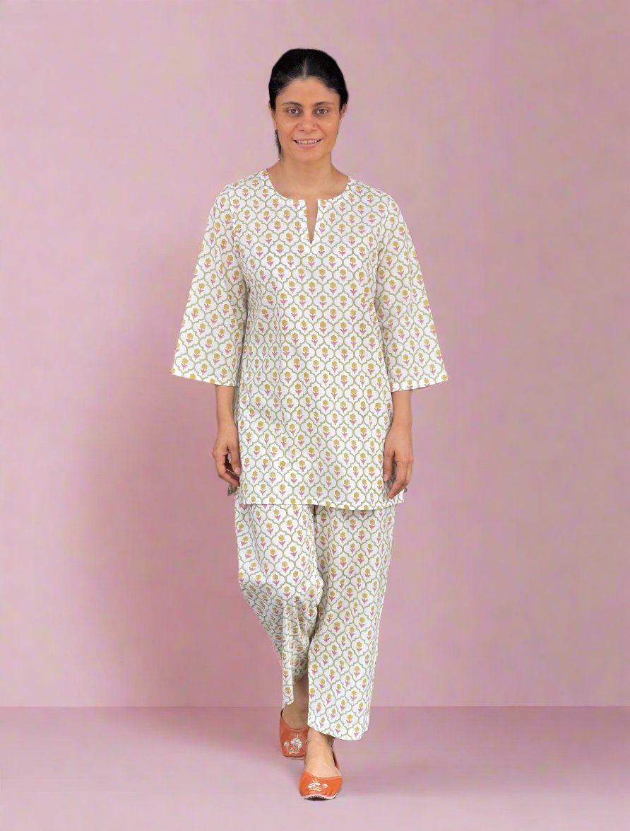 Handblock Printed Cotton Co-ord Set