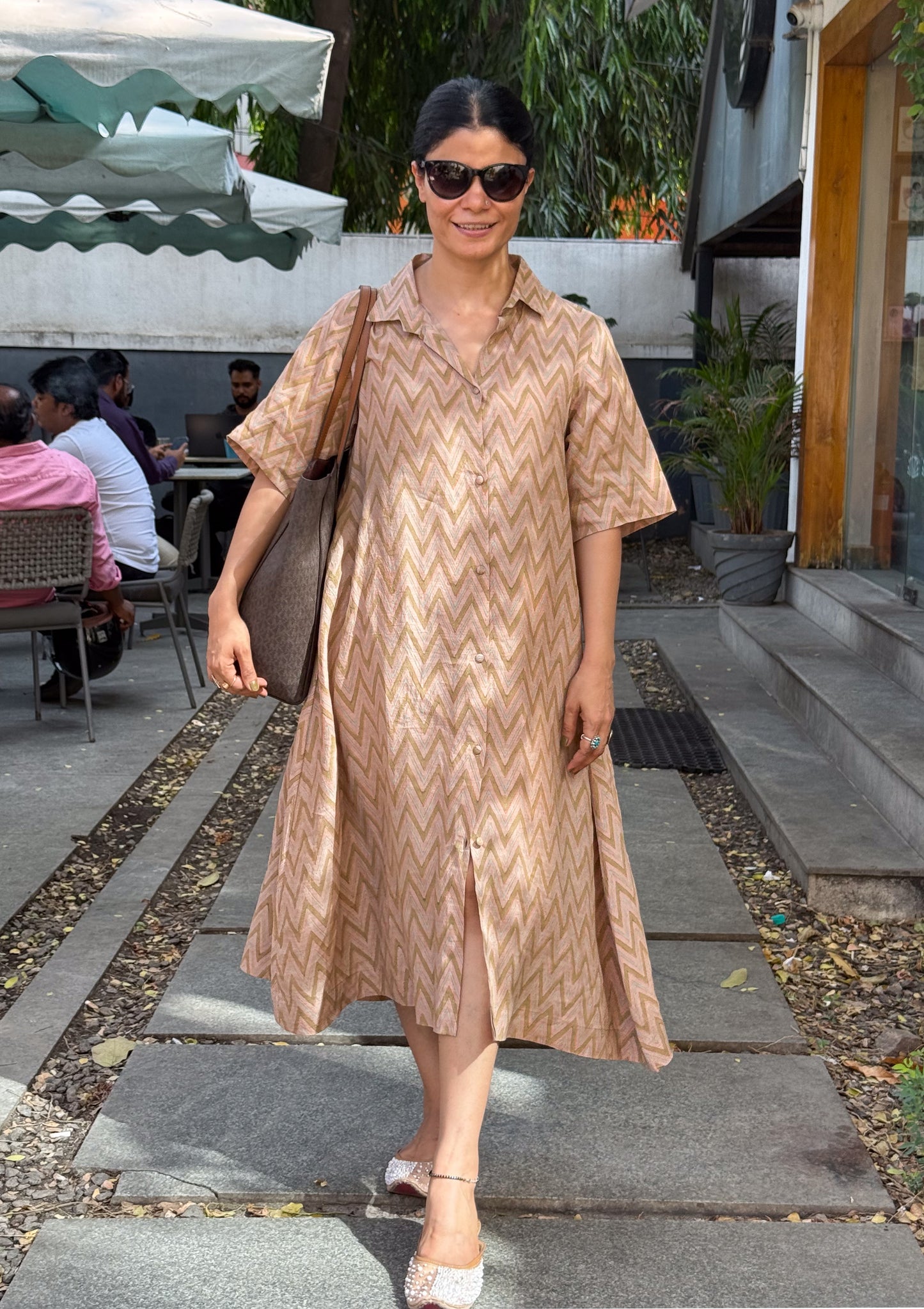 Handloom Linen By Linen Handblock Printed Kurta