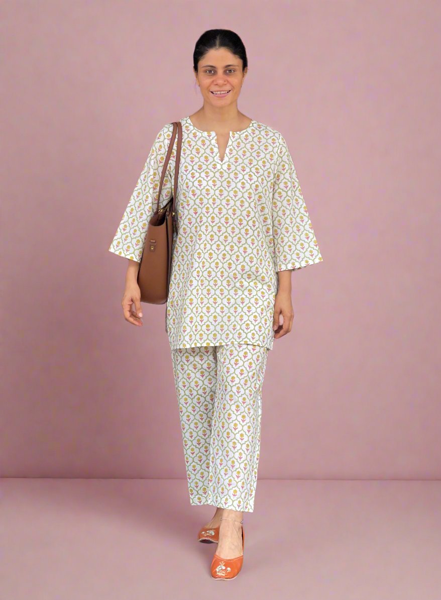 Handblock Printed Cotton Co-ord Set