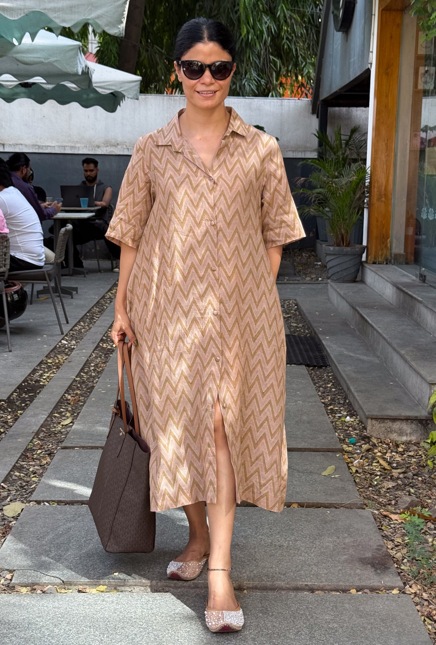 Handloom Linen By Linen Handblock Printed Kurta