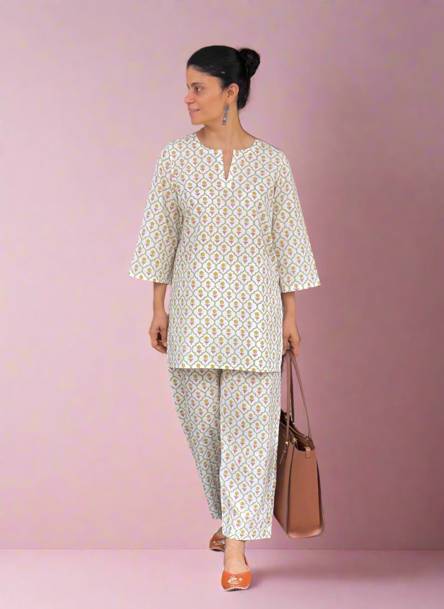 Handblock Printed Cotton Co-ord Set