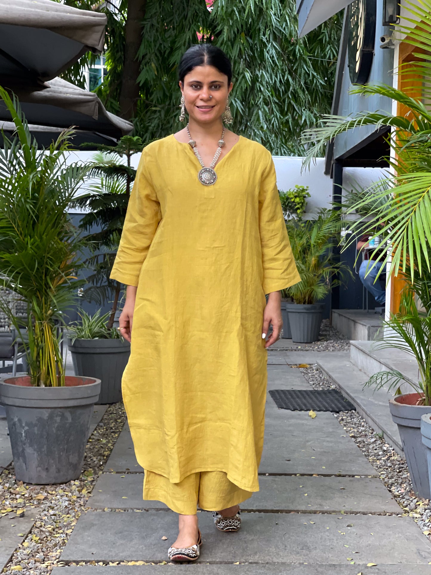 Handwoven Linen Co- ord set