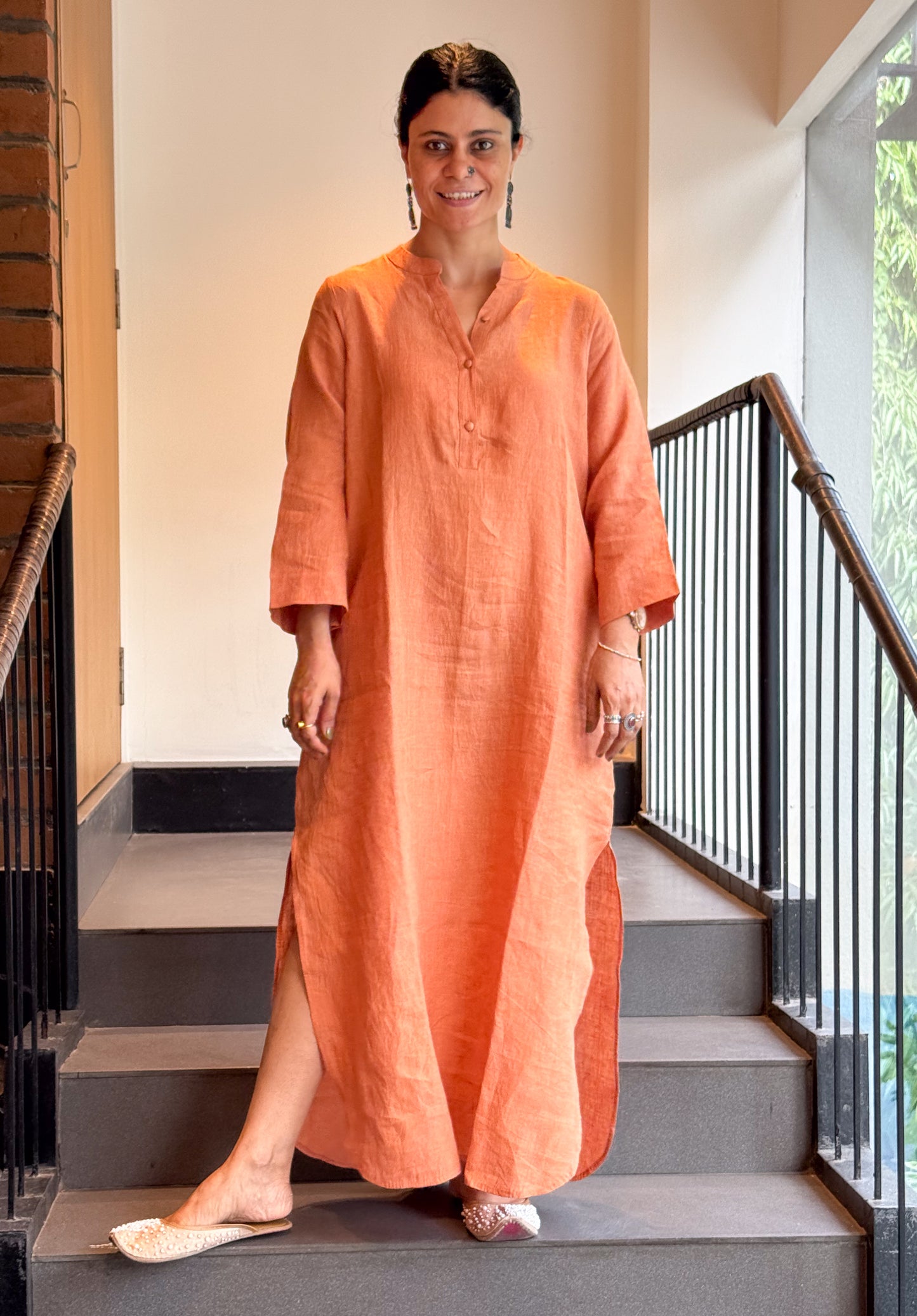 Handloom Linen By Linen Dress