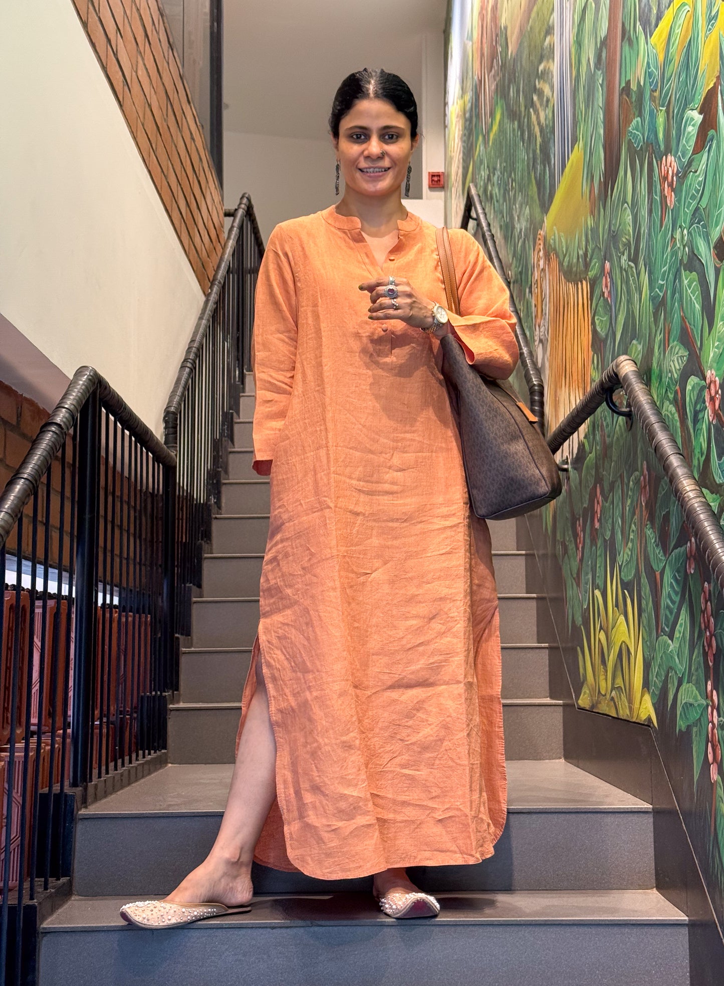 Handloom Linen By Linen Dress