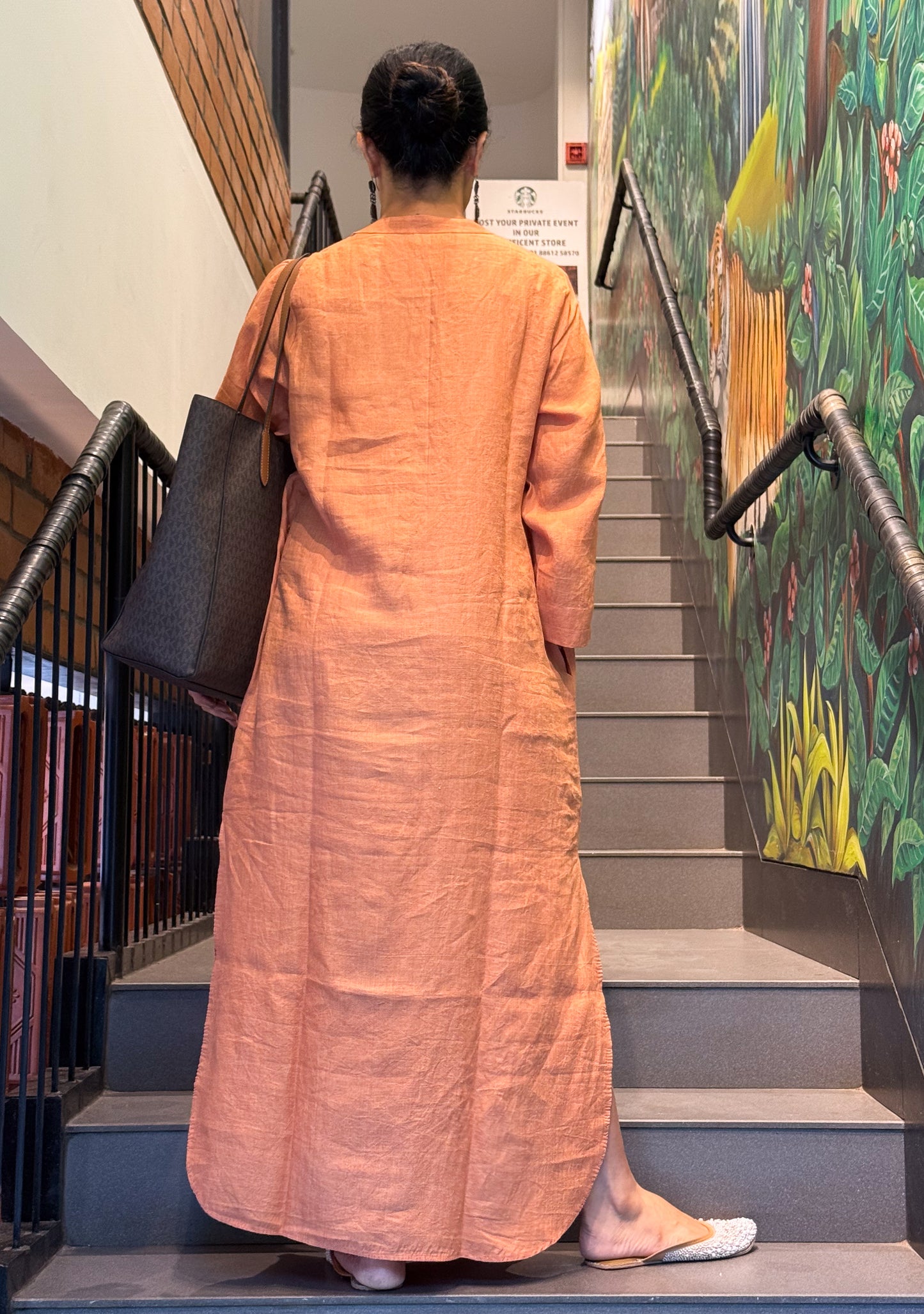 Handloom Linen By Linen Dress