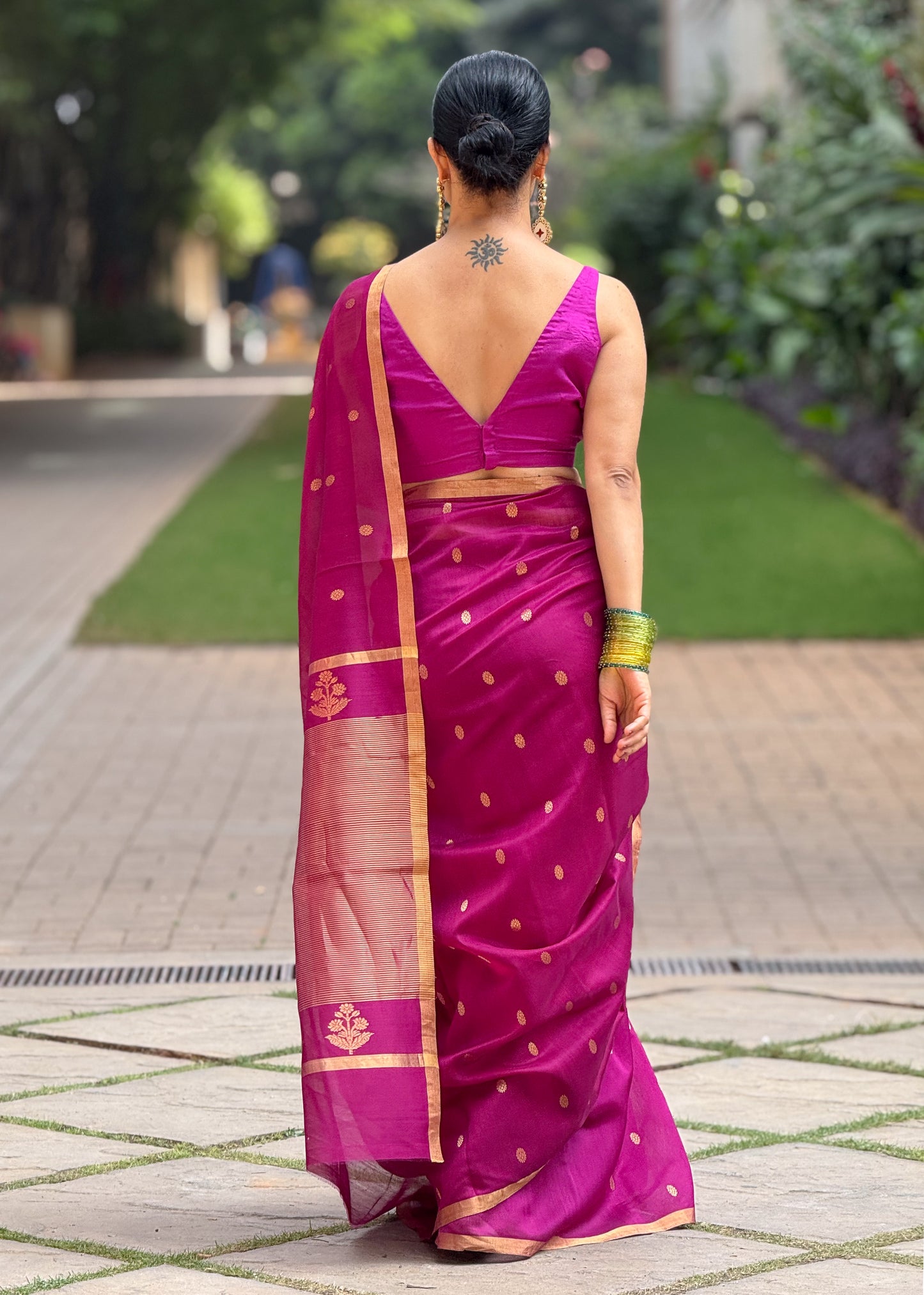 Handloom Chanderi Cotton-Silk Saree