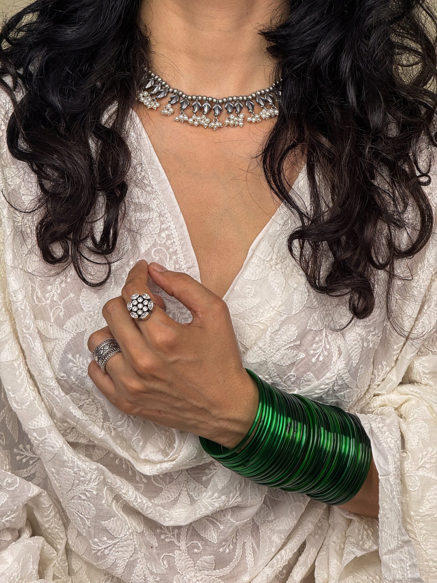 Handmade Silver Neck Piece.