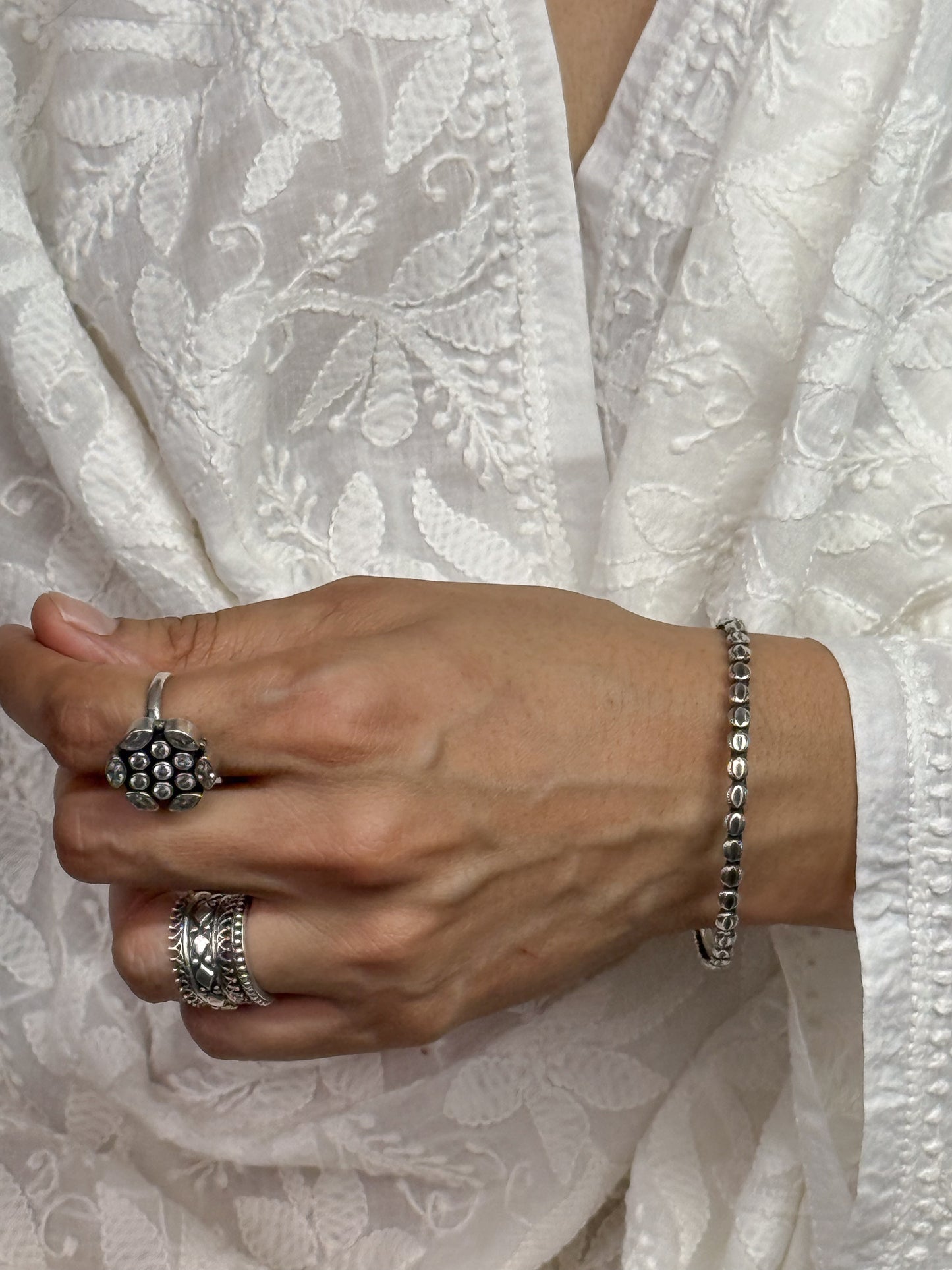 Handmade Silver Bangles.