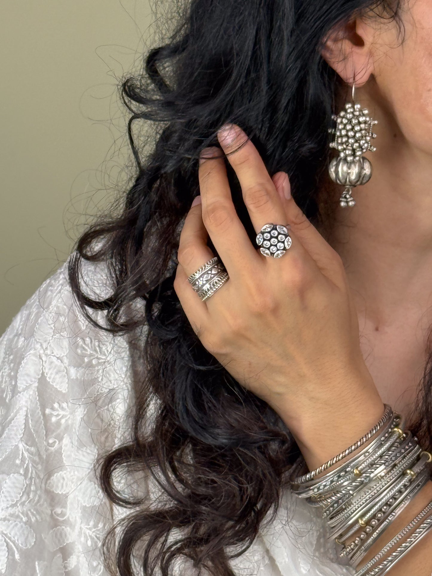 Handmade Silver Earring.