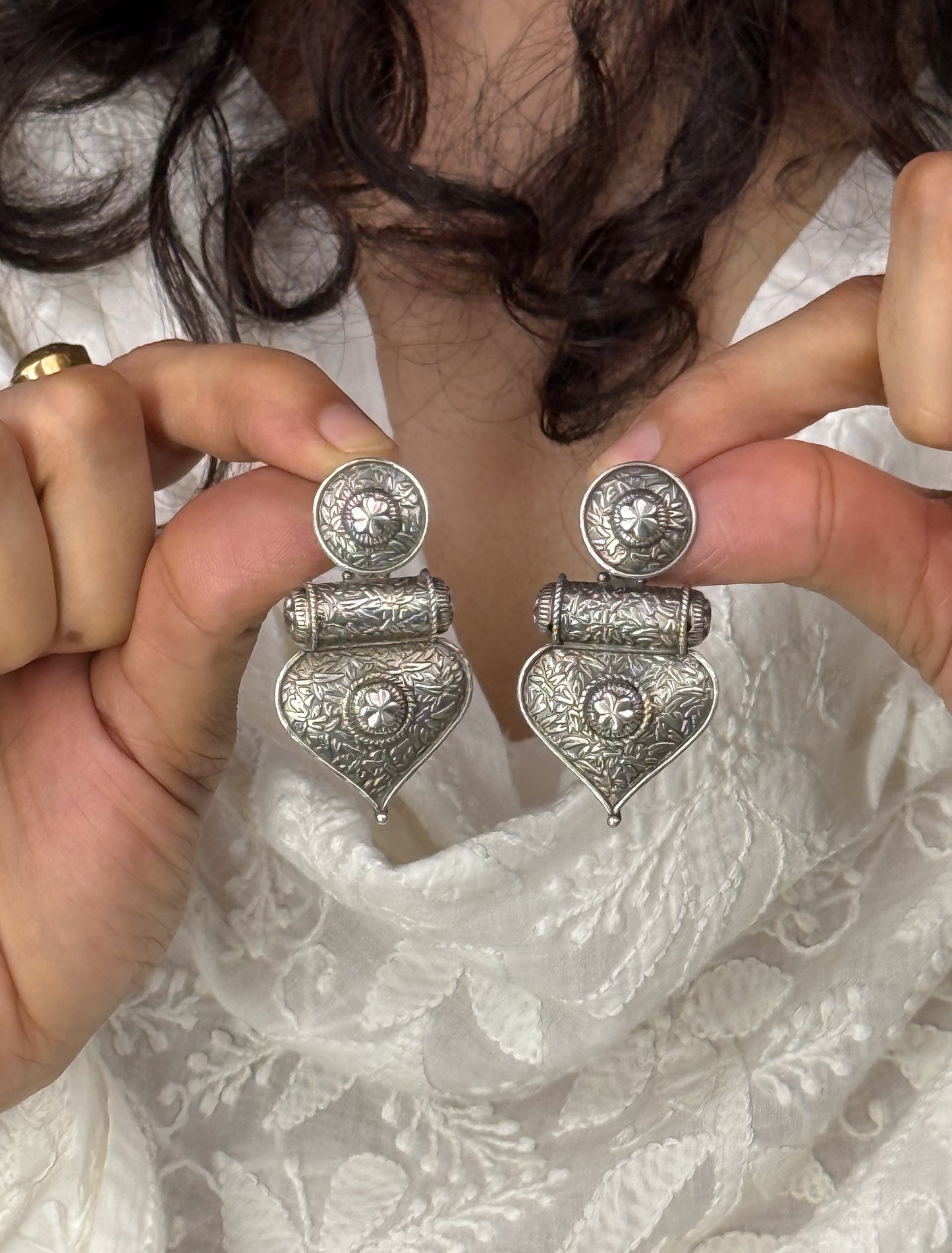 Handmade Silver Earring.