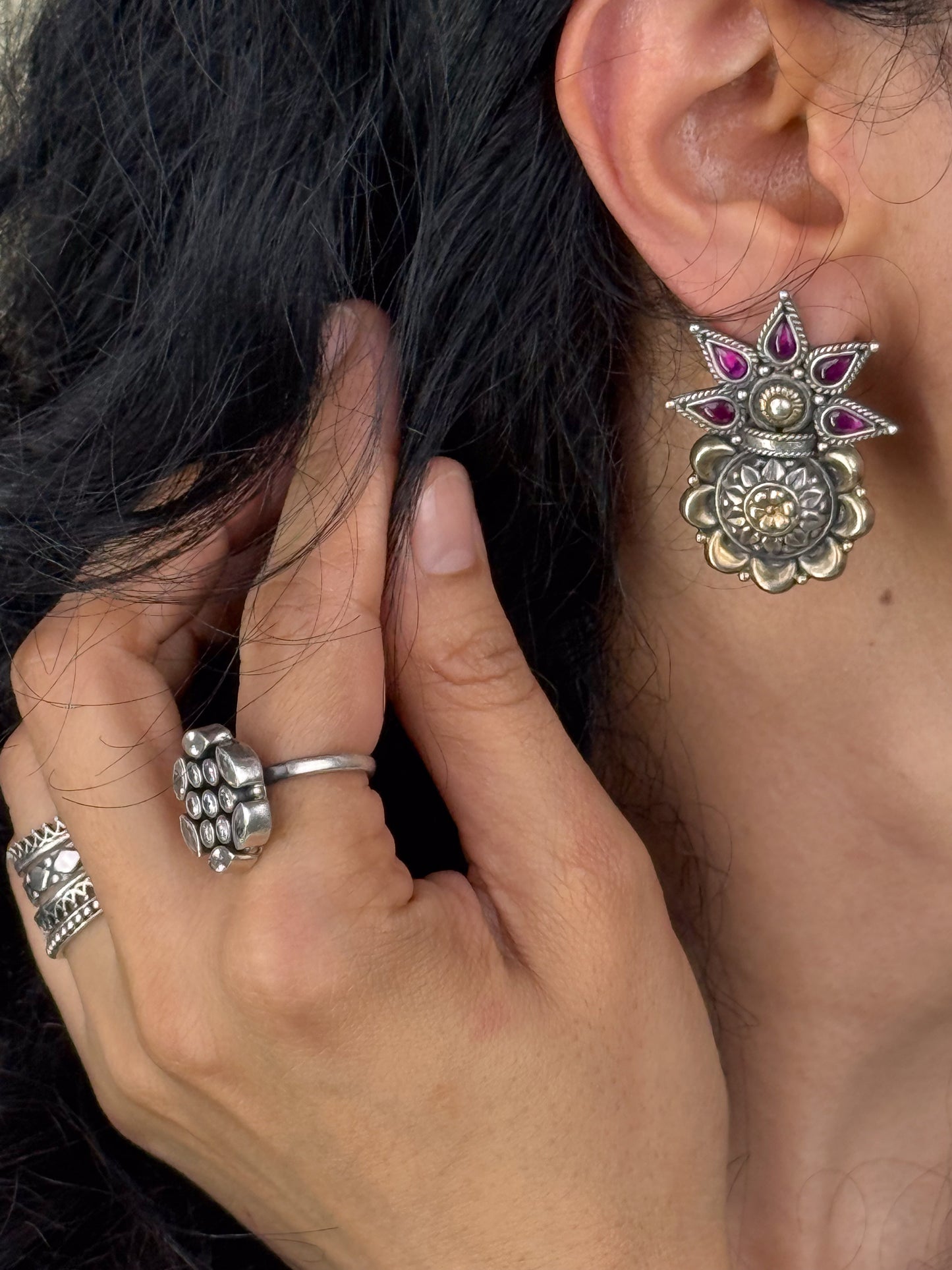 Handmade Silver Earring.