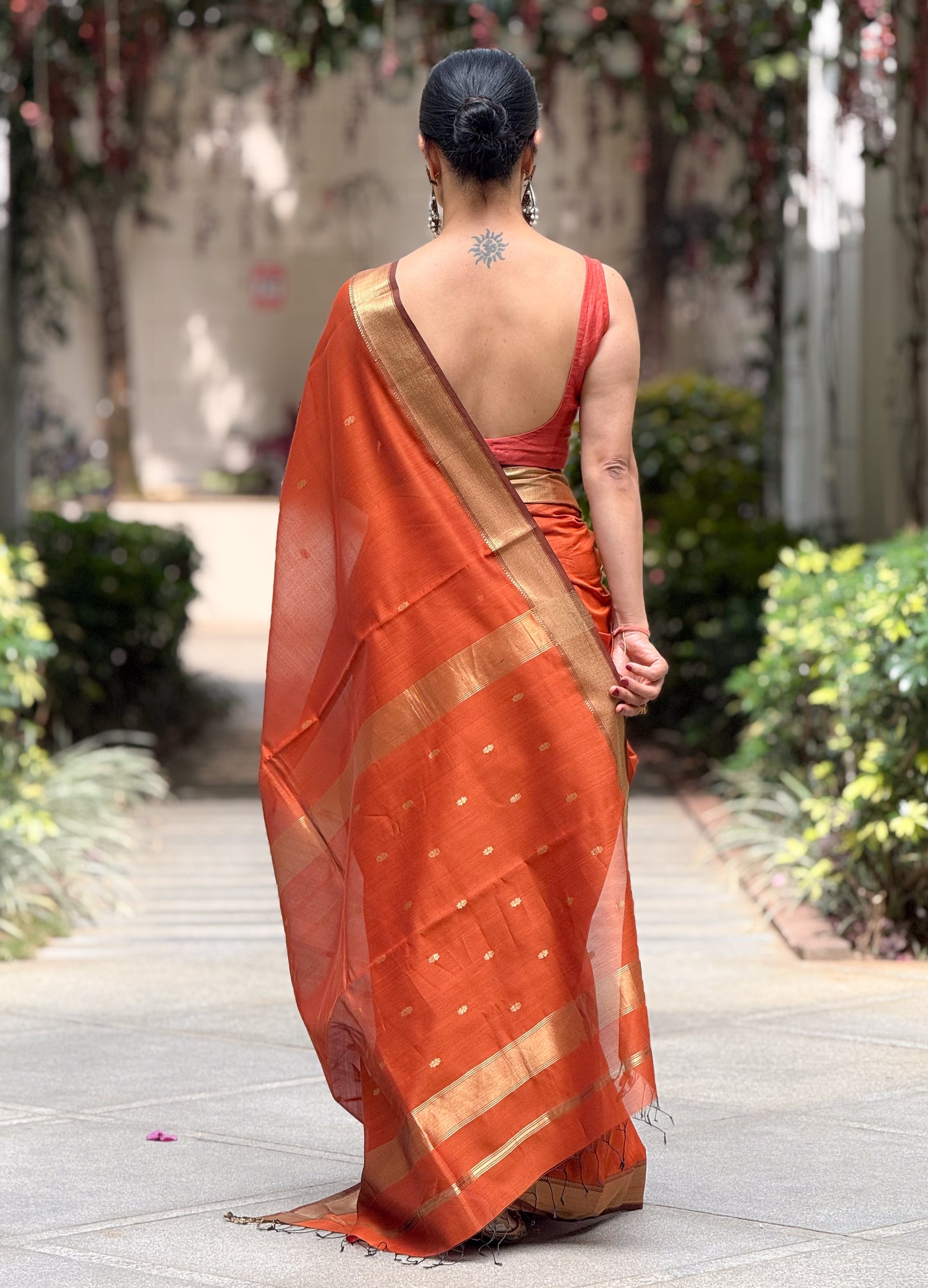 Handloom Chanderi Cotton-Silk Saree