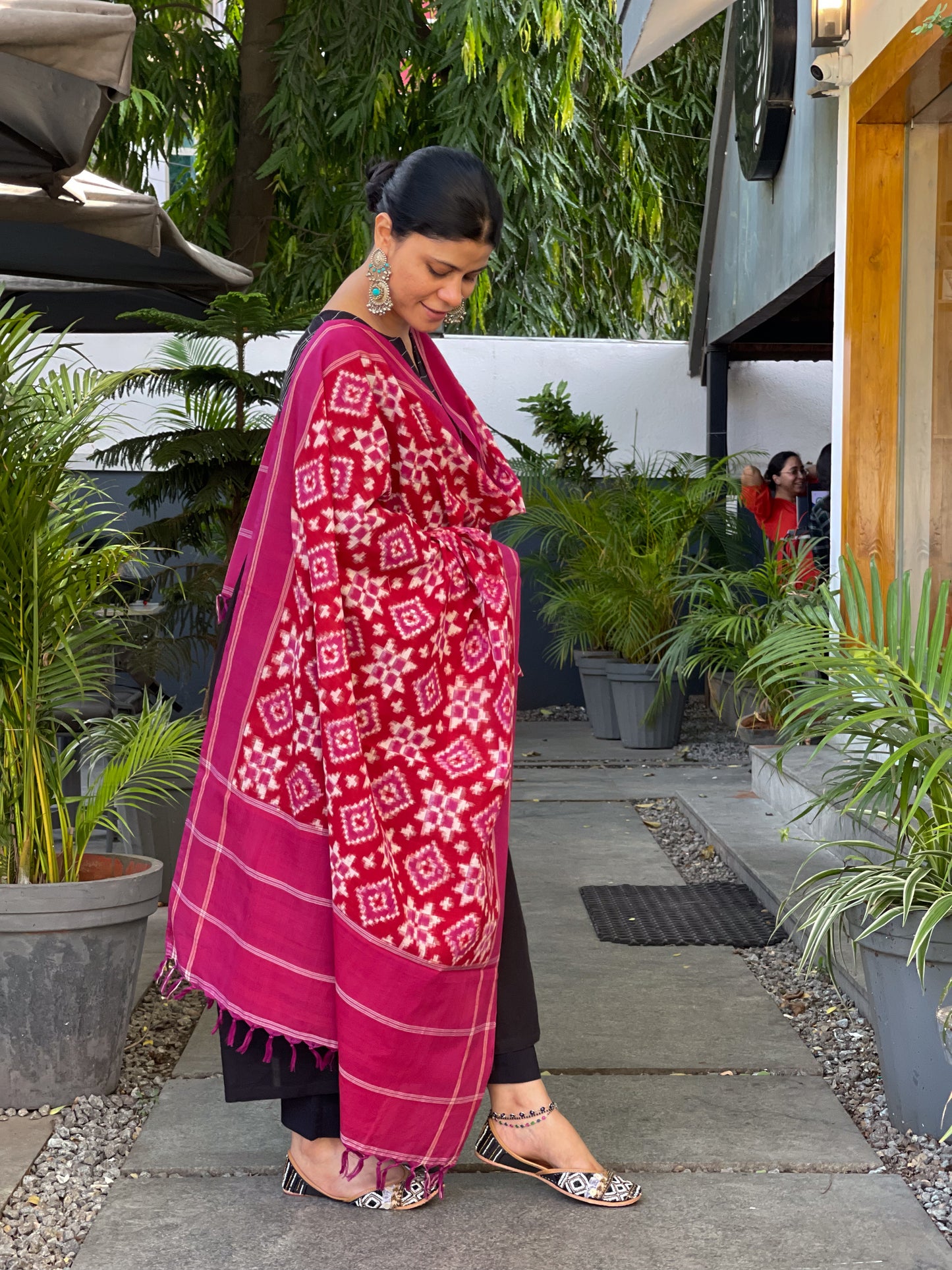 Handloom & Handmade Special Double Ikat Cotton Dupatta