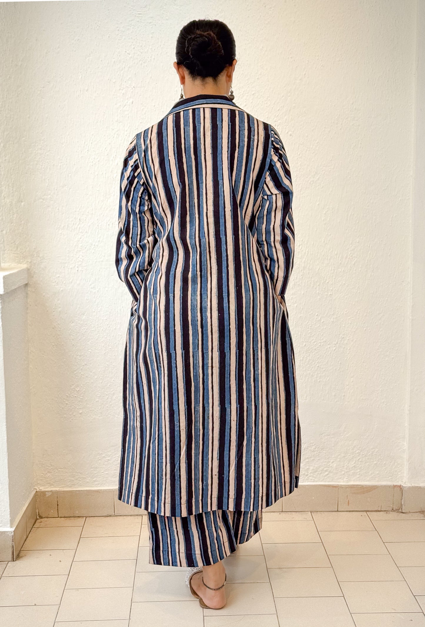 Cotton Handblock Printed Natural Dyed Ajrakh Kurta