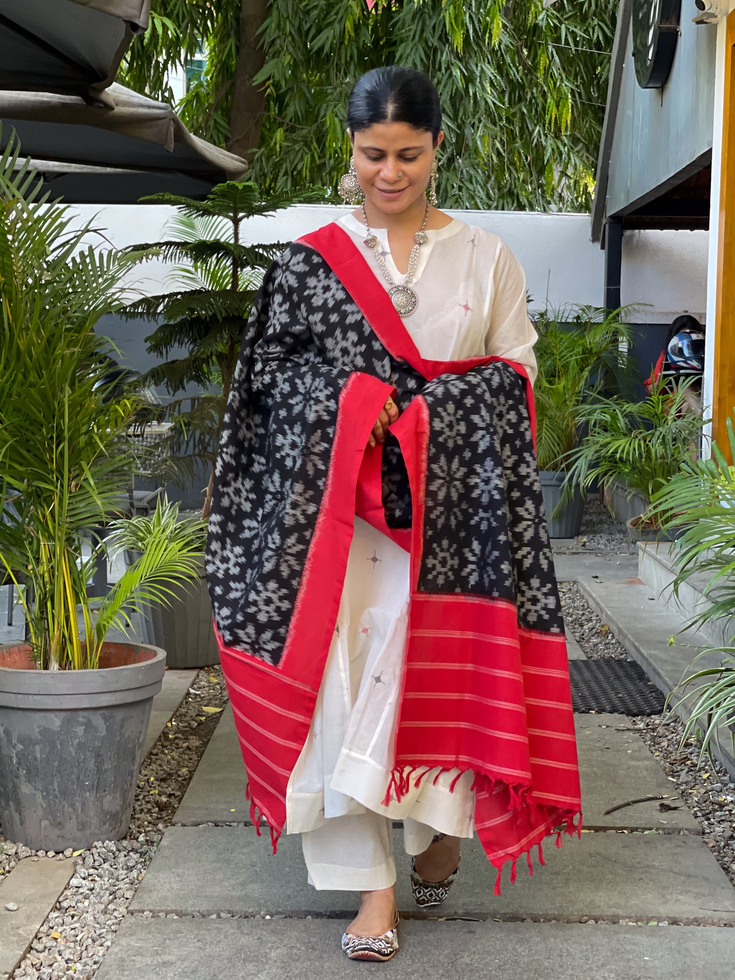Handloom & Handmade Special Double Ikat Cotton Dupatta