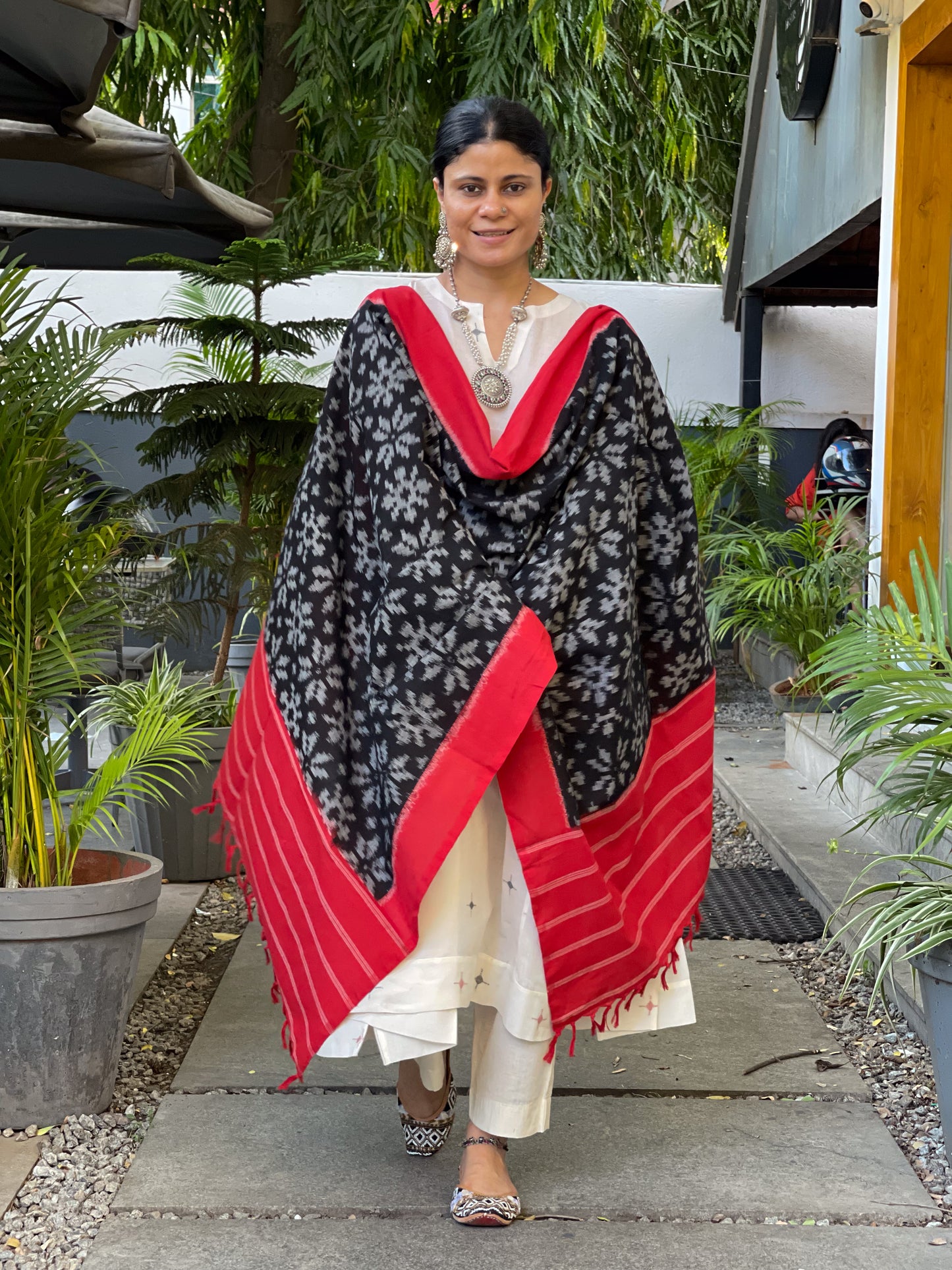 Handloom & Handmade Special Double Ikat Cotton Dupatta