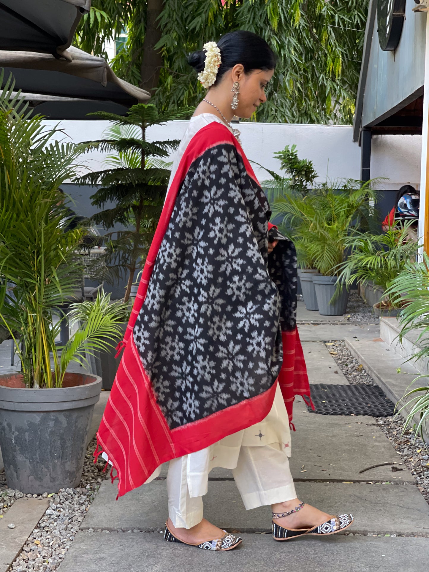 Handloom & Handmade Special Double Ikat Cotton Dupatta