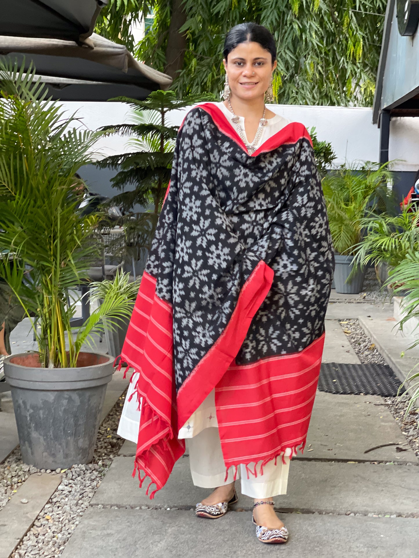Handloom & Handmade Special Double Ikat Cotton Dupatta