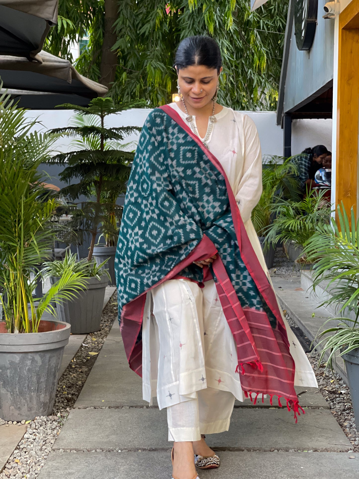Handloom & Handmade Special Double Ikat Cotton Dupatta
