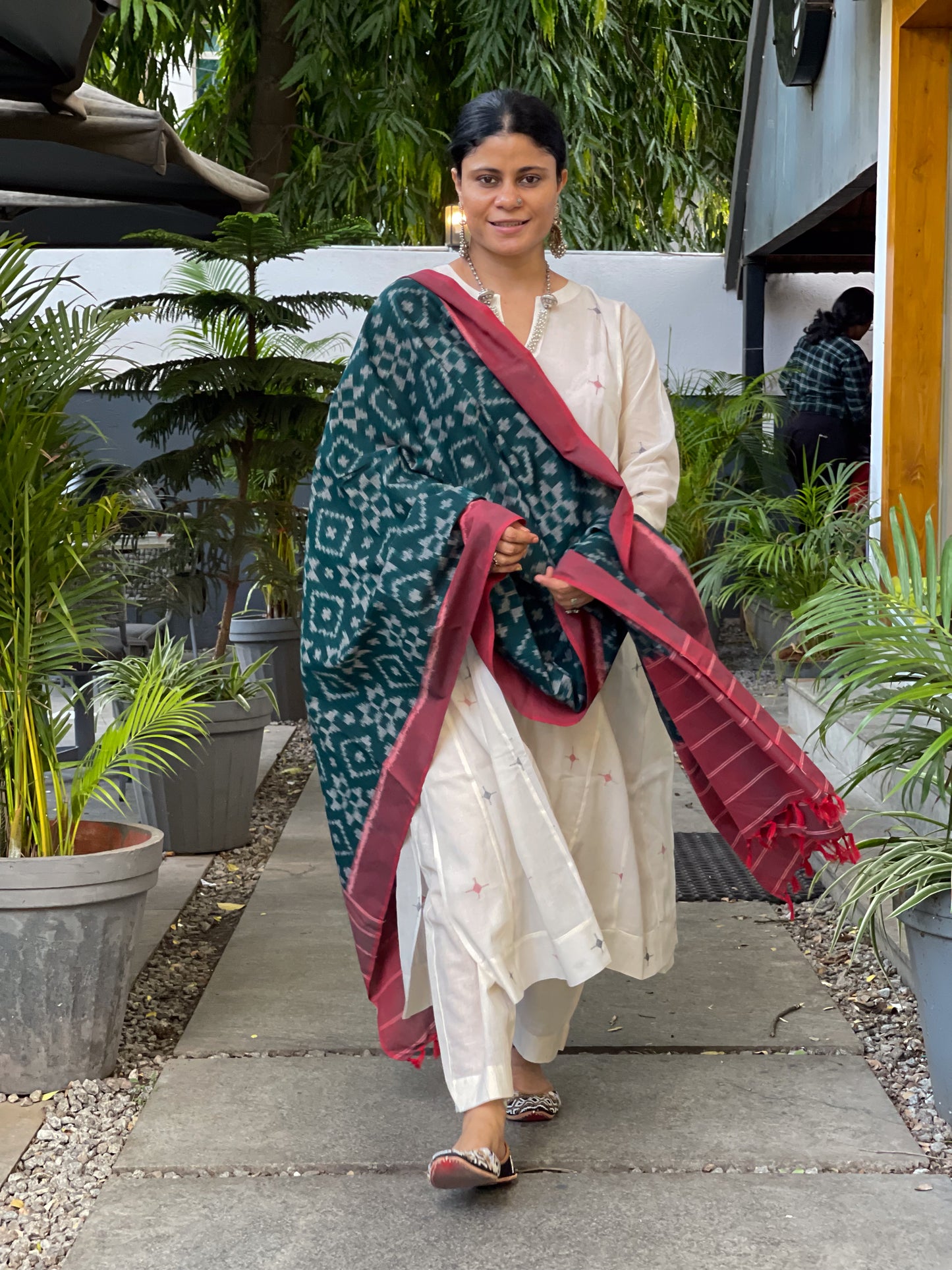 Handloom & Handmade Special Double Ikat Cotton Dupatta