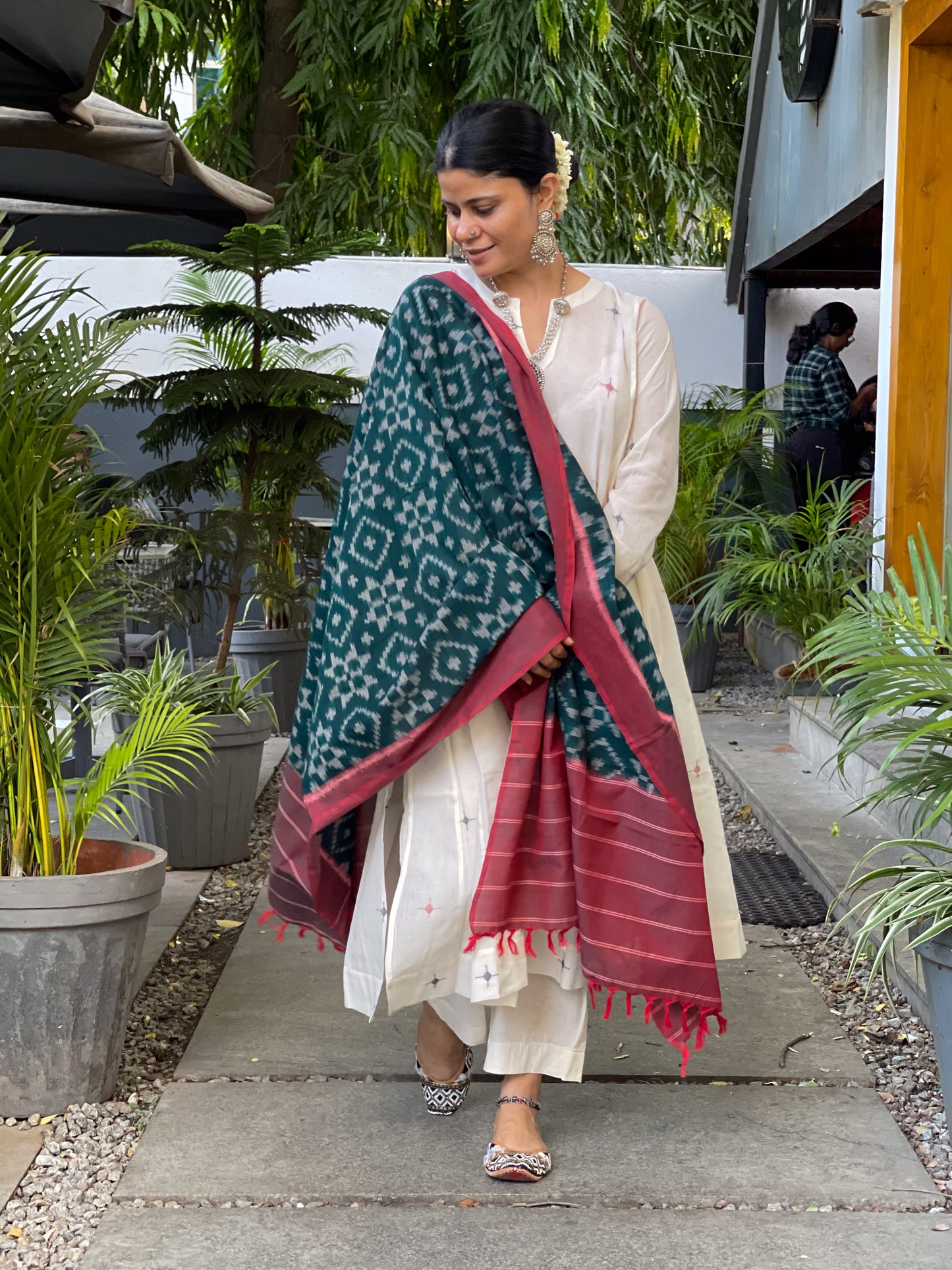 Handloom & Handmade Special Double Ikat Cotton Dupatta