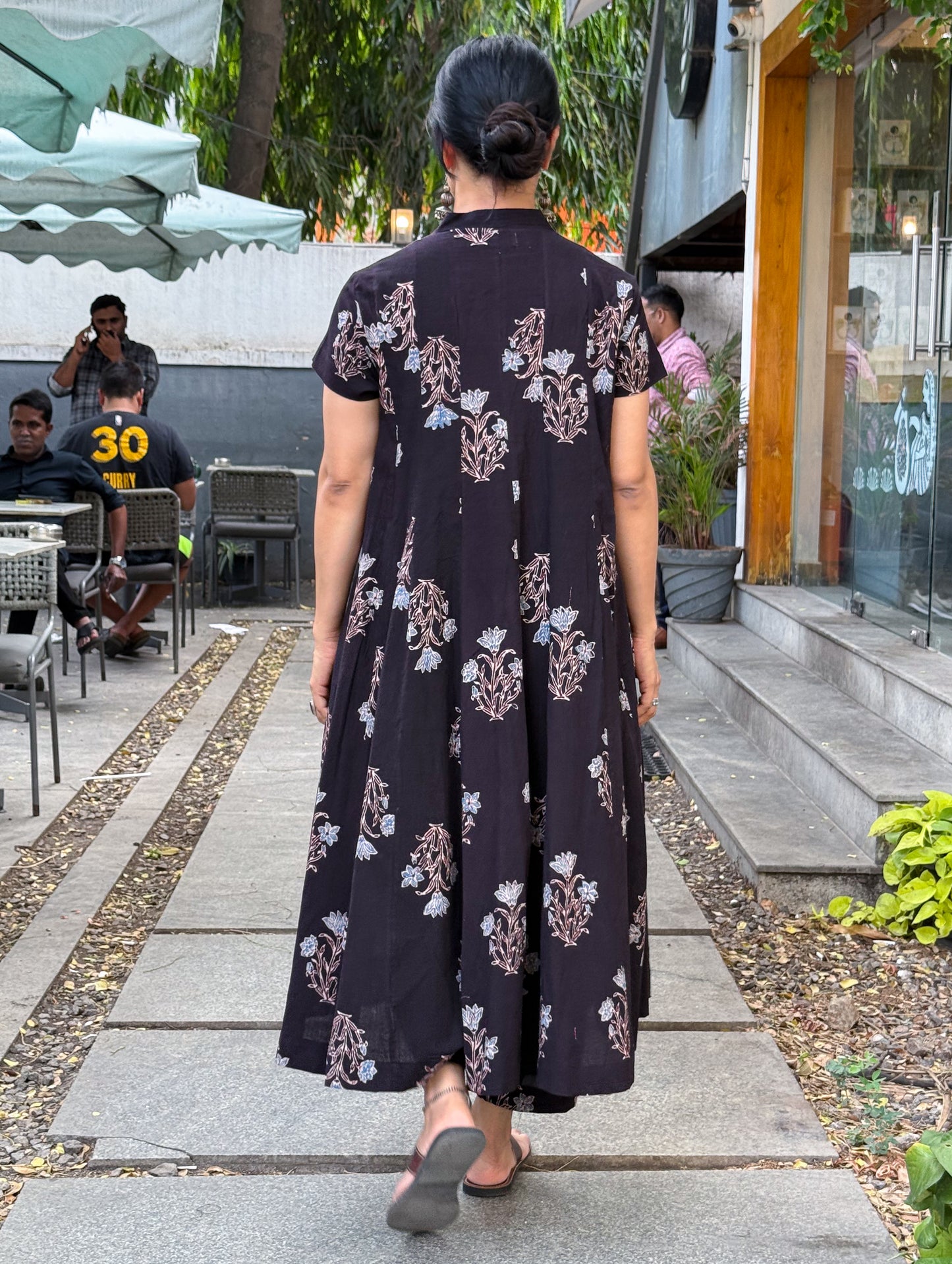 Cotton Handblock Printed Natural Dyed Ajrakh Kurta