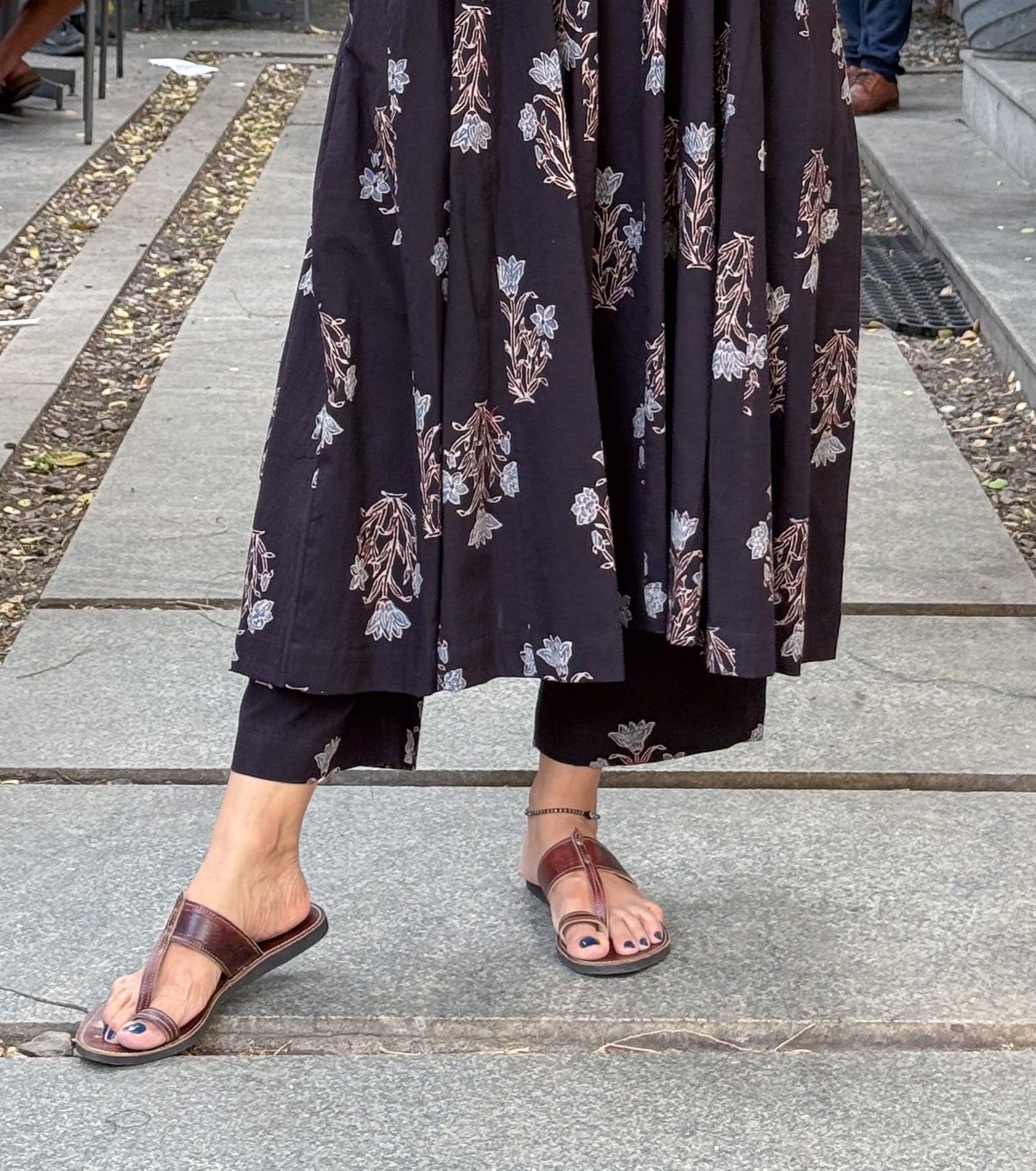 Cotton Handblock Printed Natural Dyed Ajrakh Pant.