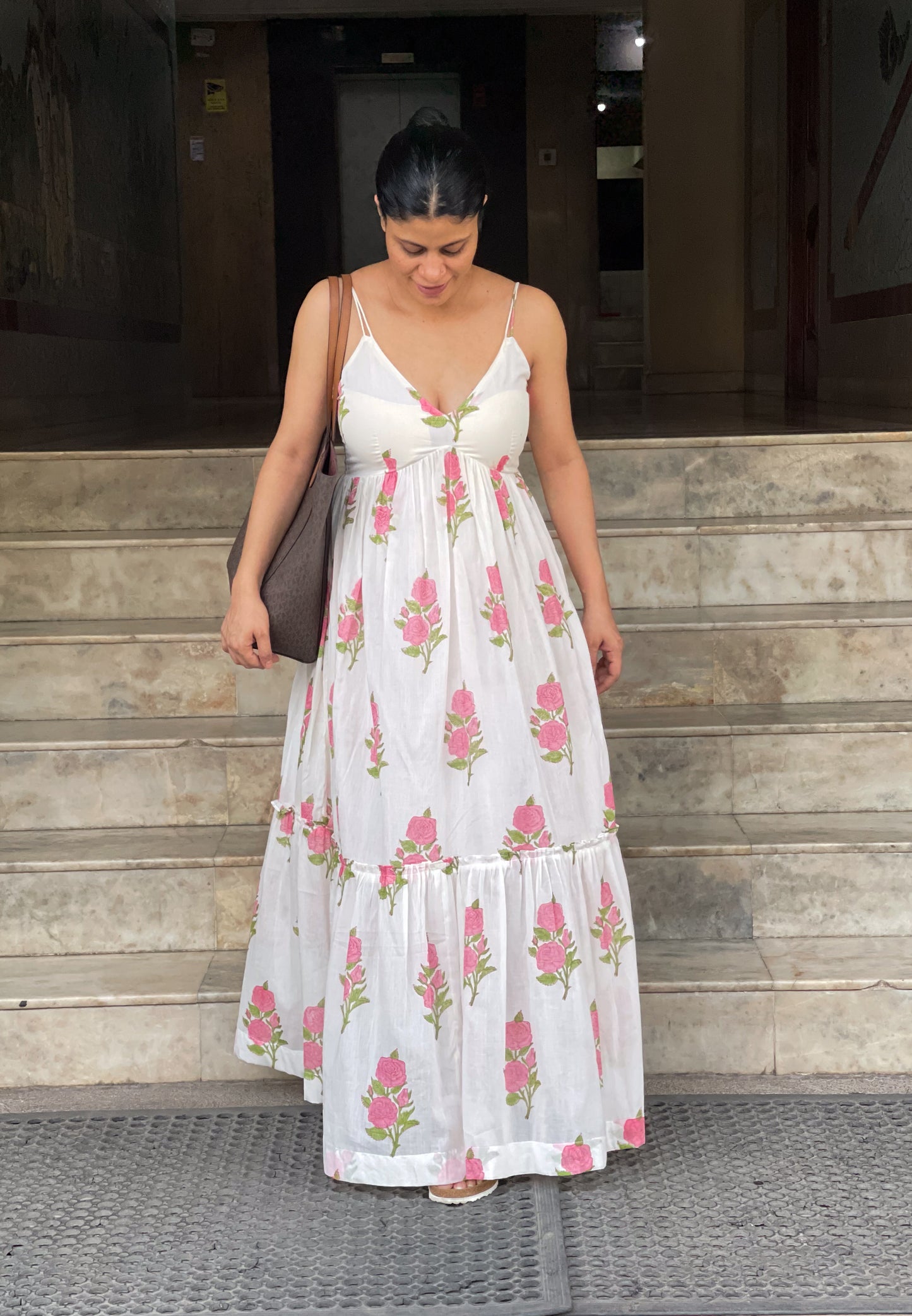 Handblock Printed Mull Cotton Dress
