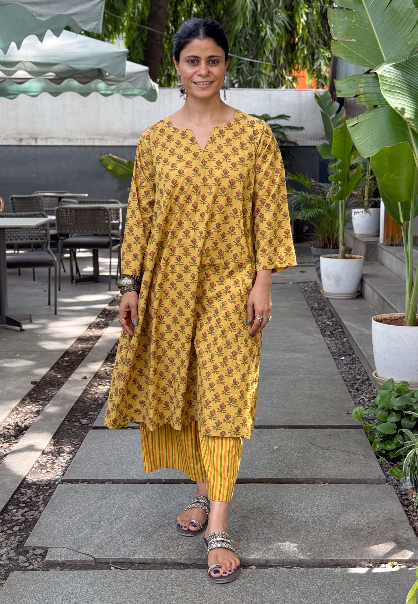 Handblock Printed Handloom Cotton Pant