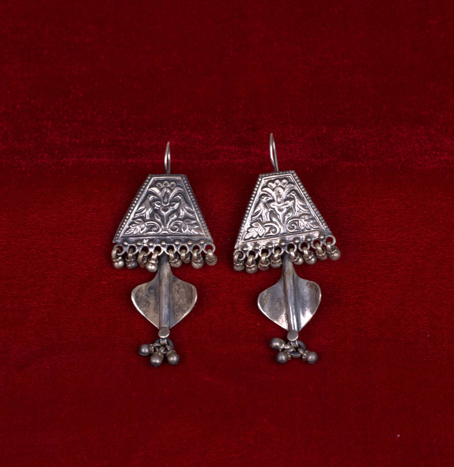Handmade Silver tone earrings.