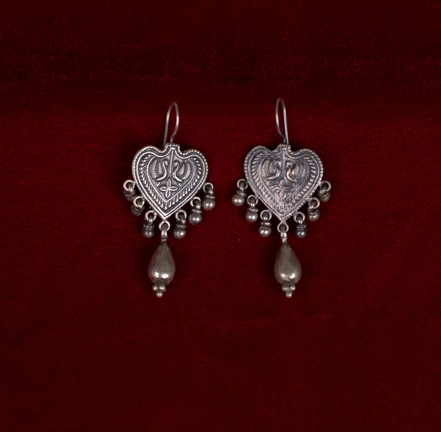Handmade Silver tone earrings.