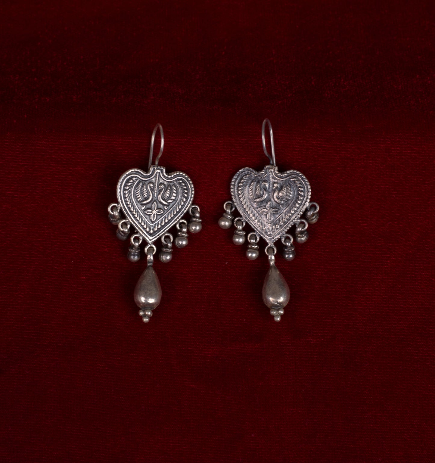 Handmade Silver tone earrings.